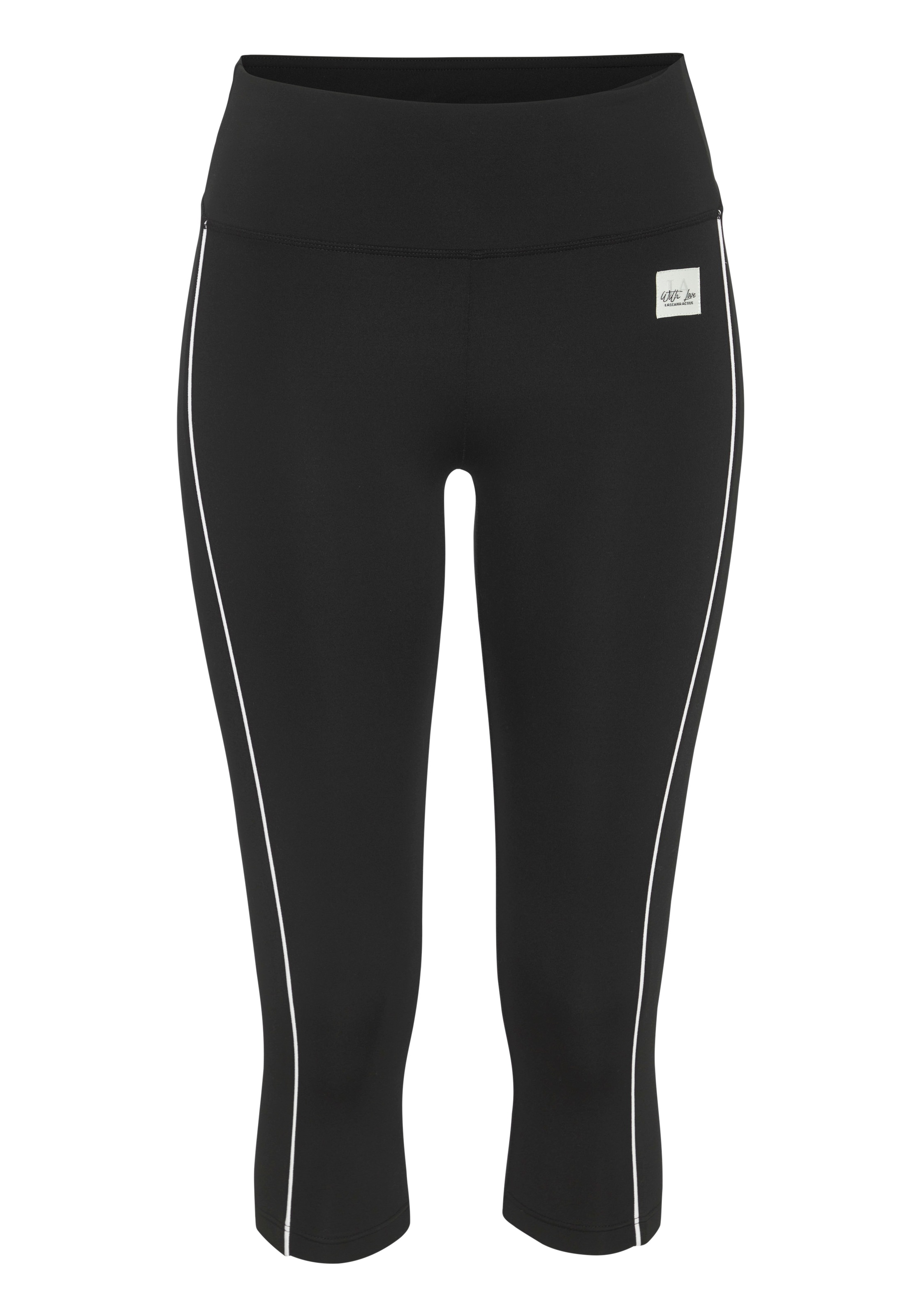 Vivance Active by Lascana Caprileggings  mit weißen Pipings