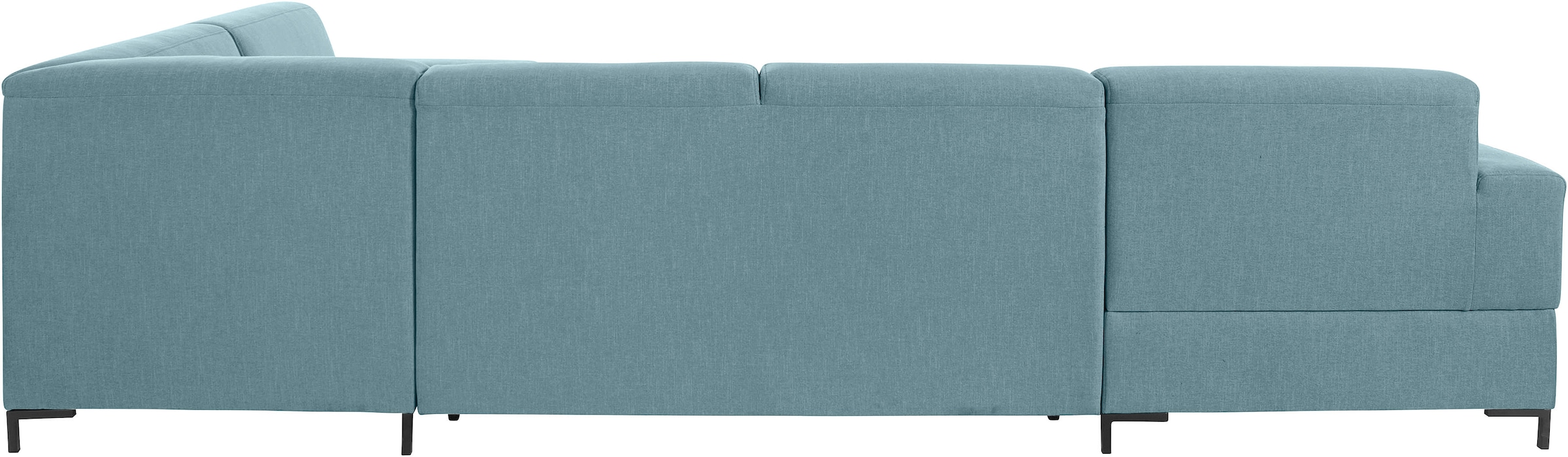 OTTO products Wohnlandschaft »Grazzo U-Form«, hochwertige Stoffe aus recyceltem Material, Steppung im Sitzbereich