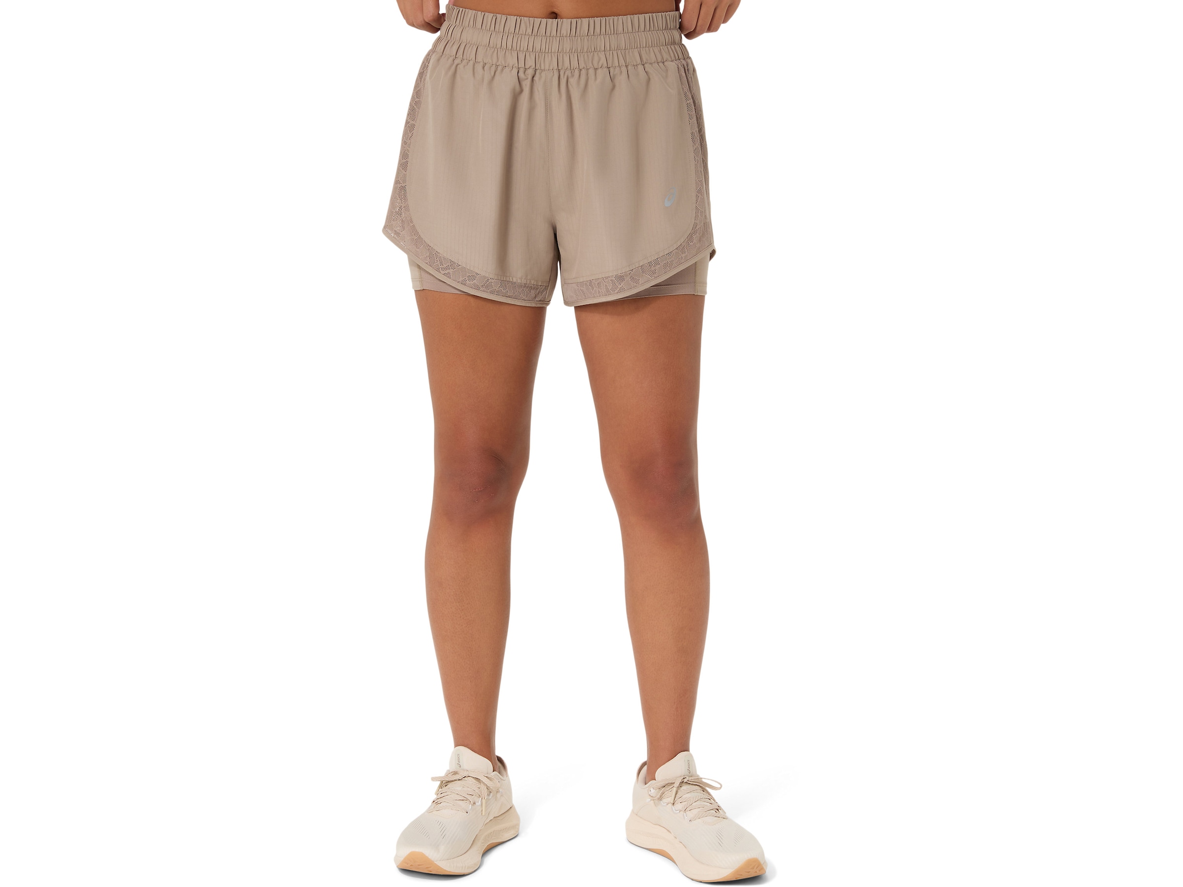 Asics Laufshorts "NAGINO RUN 2-N-1 SHORT" Wasserabweisend, Reflektierend, Praktische Taschen