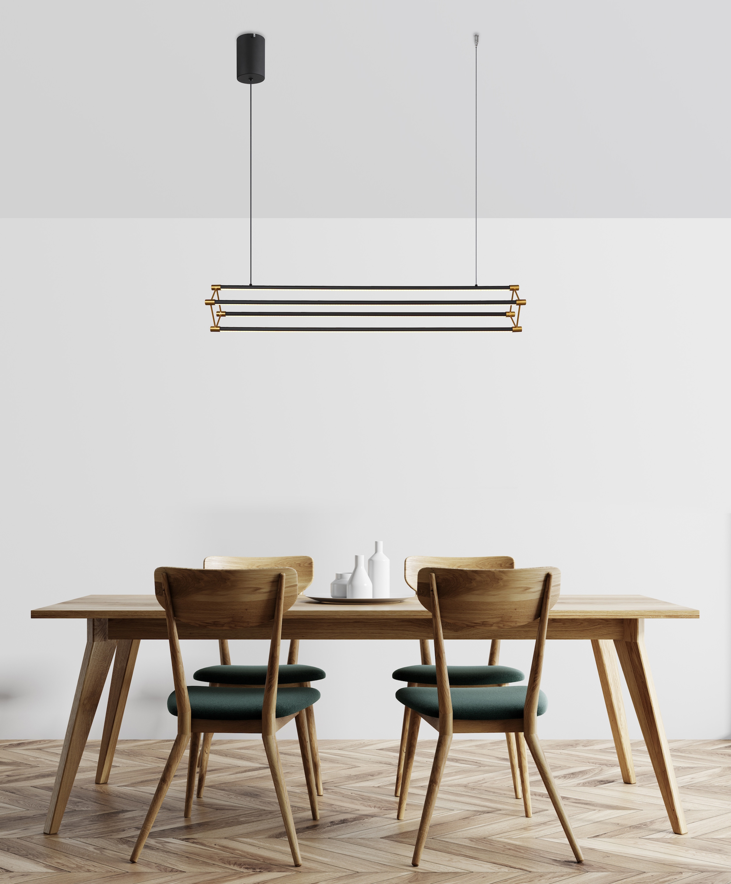 GLOBO LIGHTING LED Pendelleuchte »KAYSON«, Leuchtmittel LED-Modul | LED fest integriert, Hängelampe/Hängeleuchte/Wohnzimmer/Esstisch/elegant