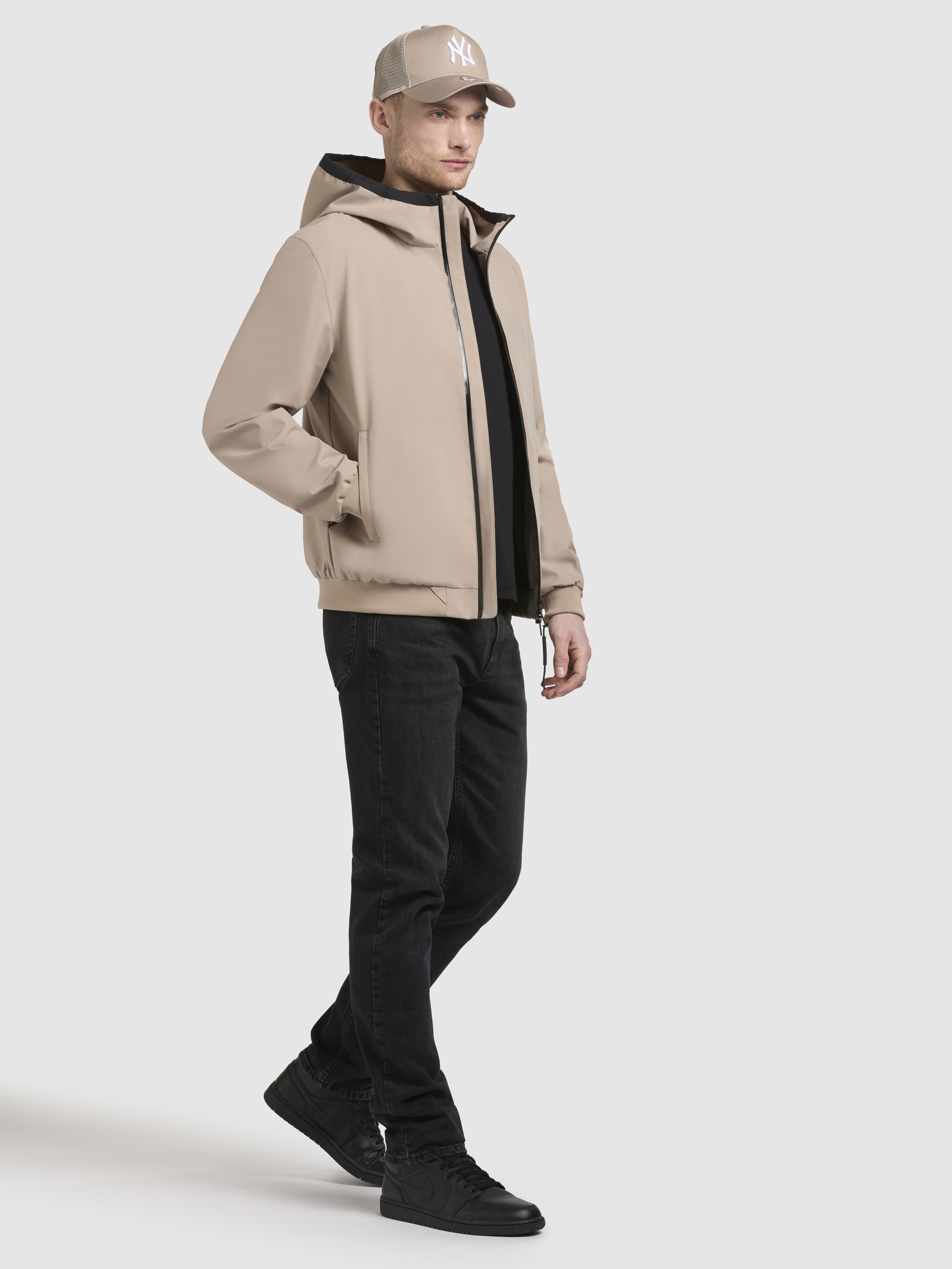 khujo Anorak »LARM«, mit Kapuze