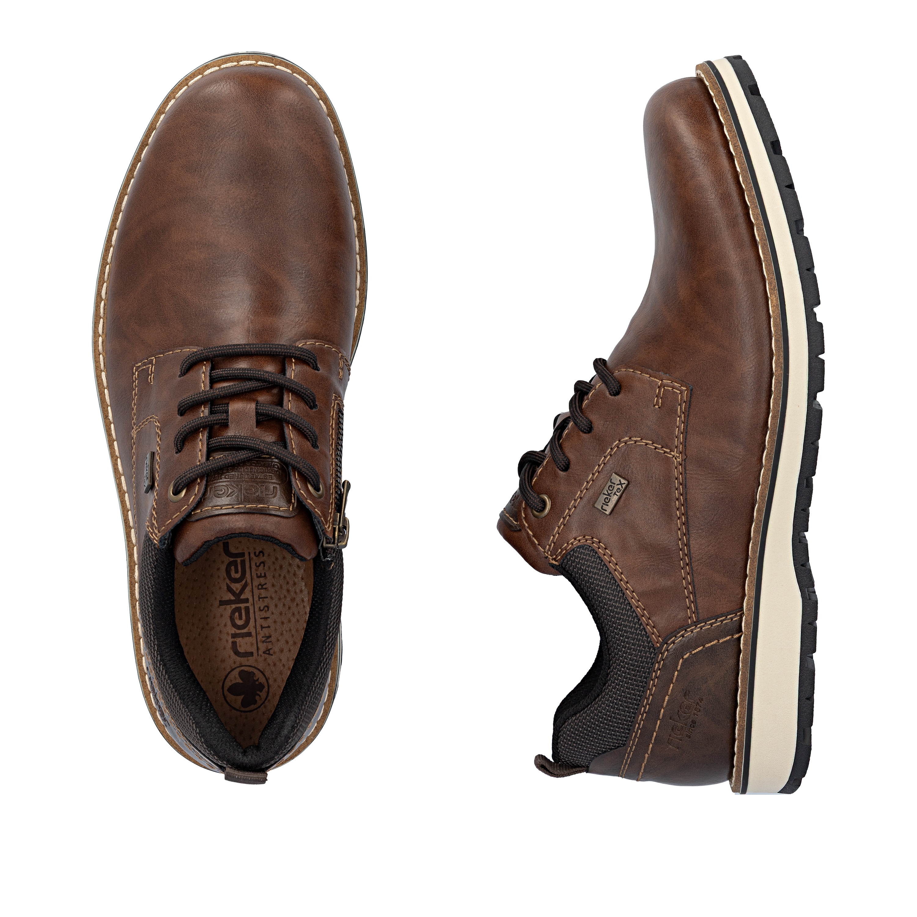 Thumbnail - Rieker Schnürschuh Business Schnürer, Halbschuh, Casual Sneaker mit Innenreißverschluss