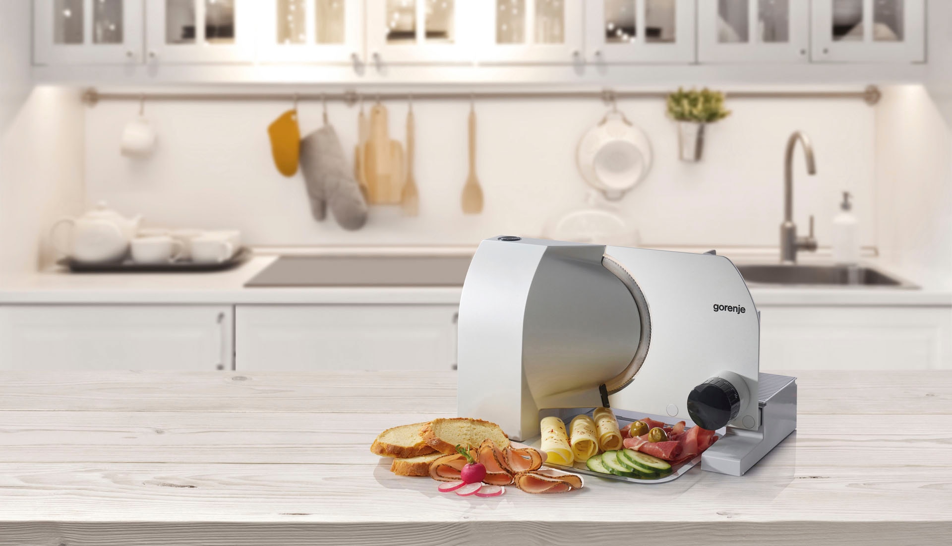GORENJE Allesschneider »R 708 A«, 100 W, hochwertige Solingen-Edelstahlmesser