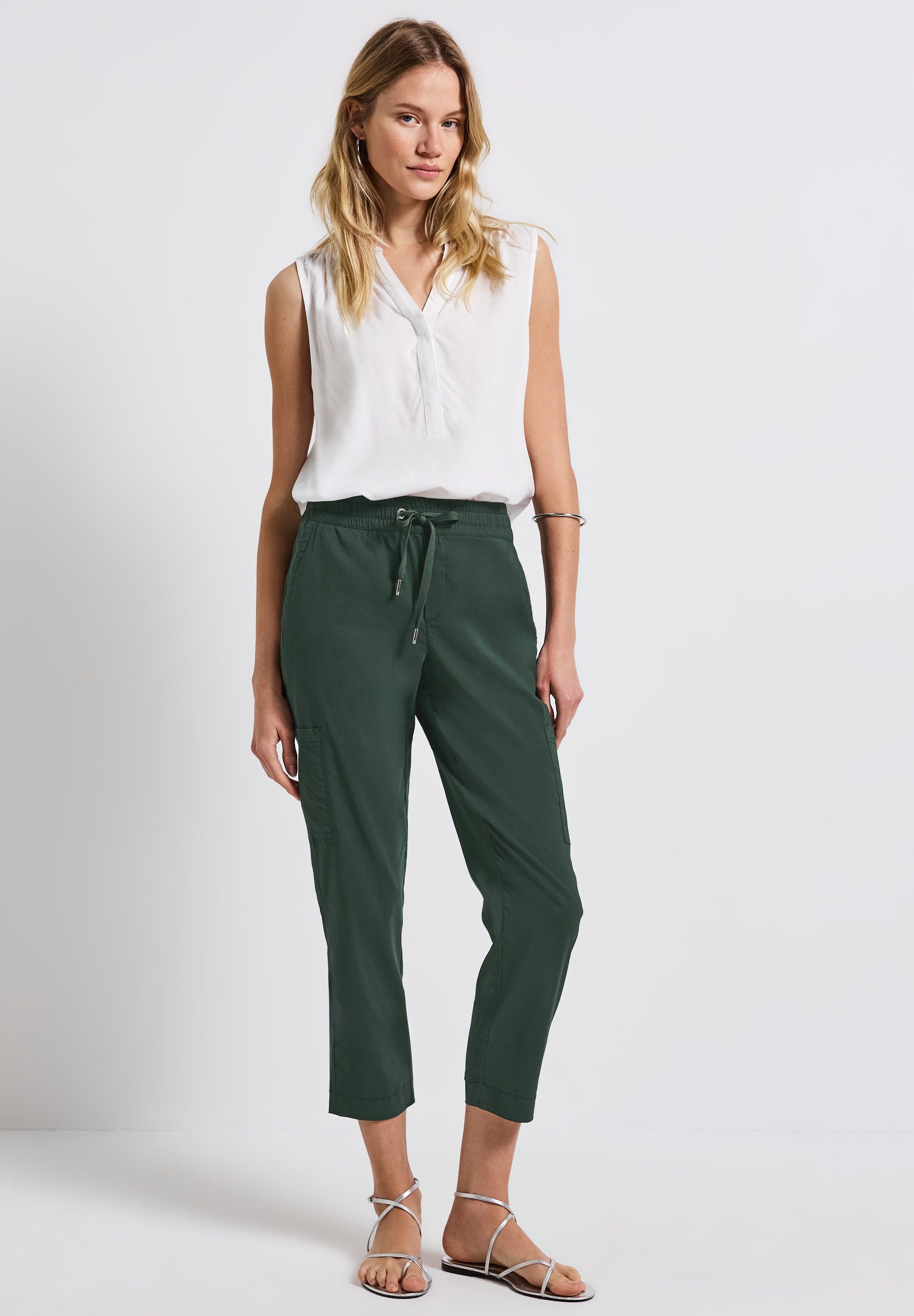 STREET ONE Röhrenhose, Middle Waist