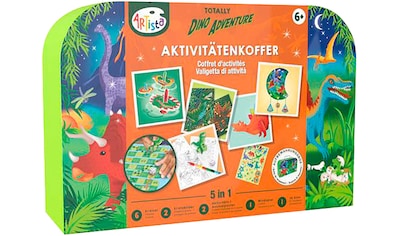 Kreativset »Aktivitätenkoffer Dinosaurier 5in1«