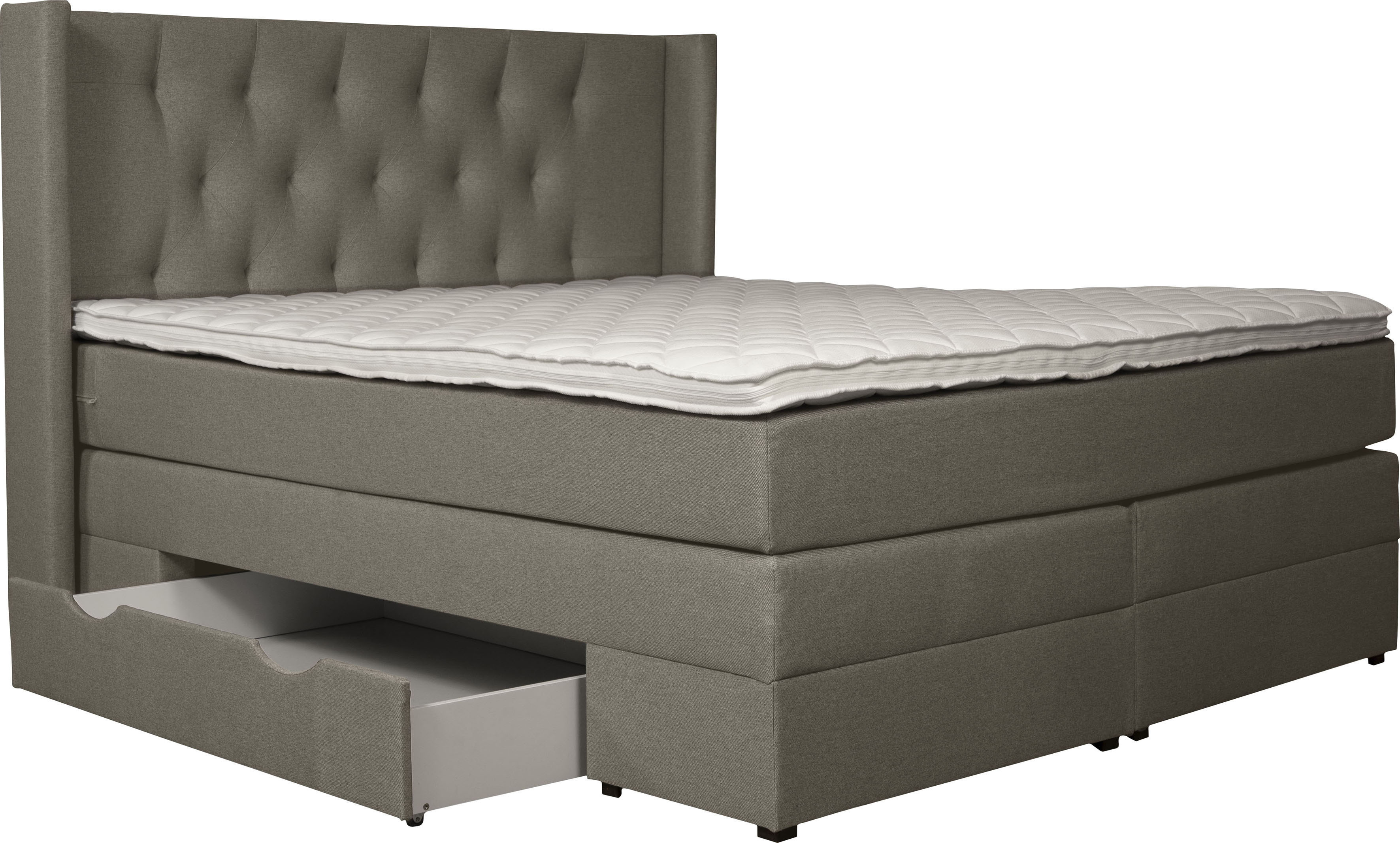 Thumbnail - Places of Style Boxspringbett "Elegance", mit schöner Knopfheftung, in den Härtegraden H2 & H3, inkl. Schubladen