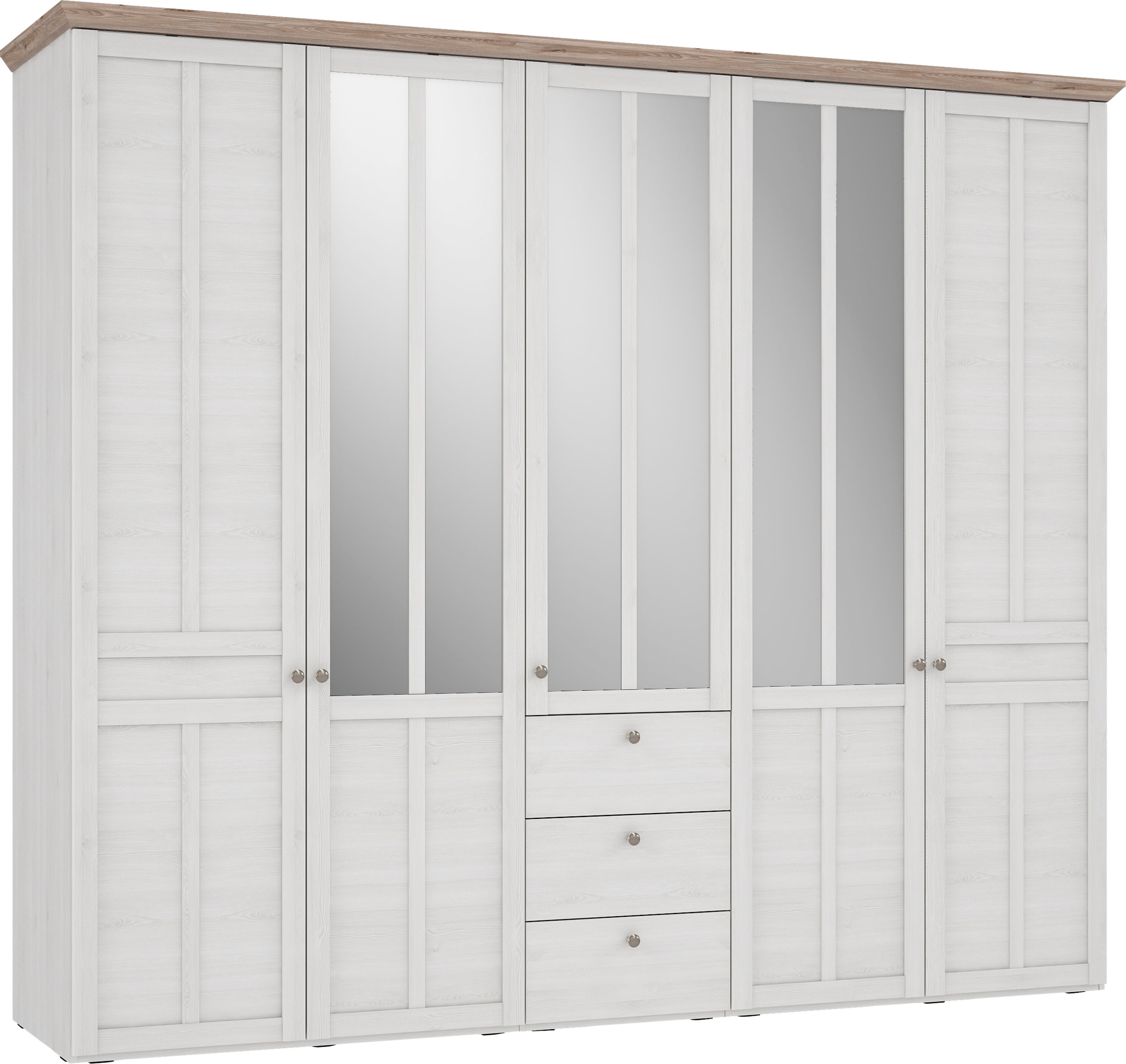 FORTE Kleiderschrank "Iloppa, Schlafzimmerschrank im Landhausstil", (Maße: günstig online kaufen