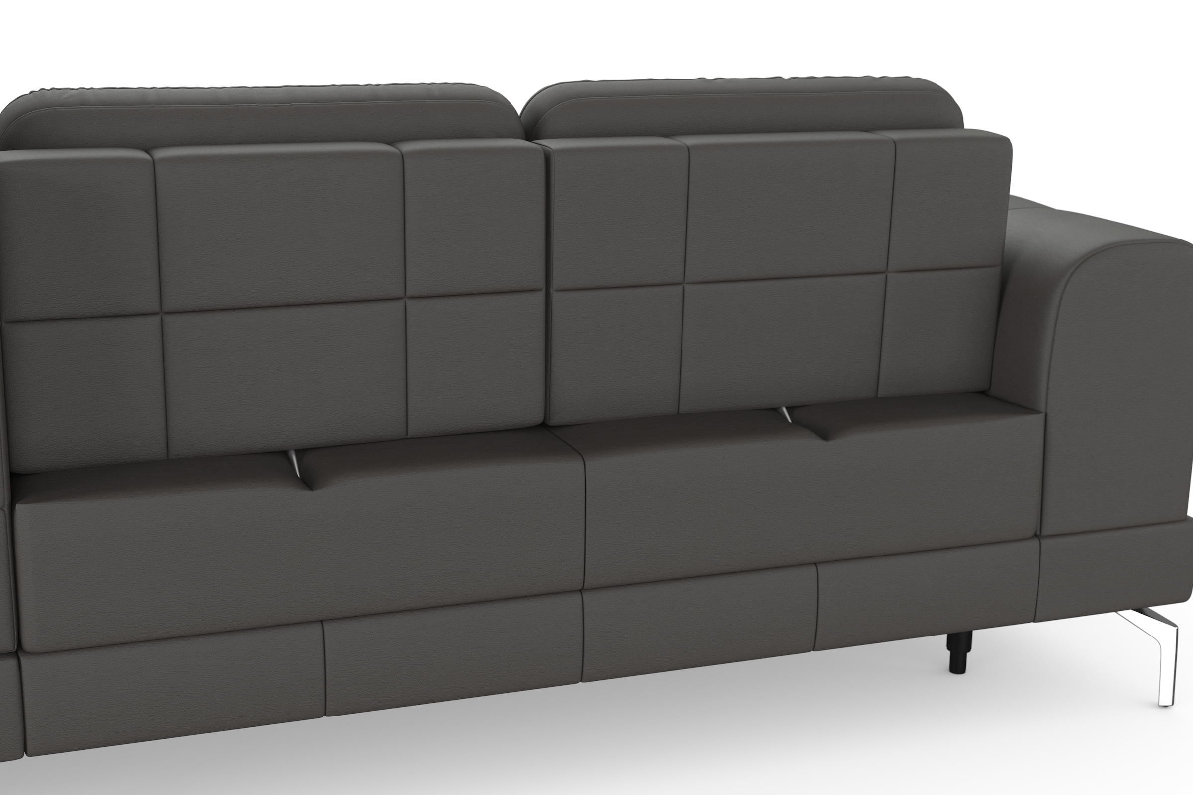sit&more Ecksofa »Bendigo L-Form«, inklusive Sitztiefenverstellung, Bodenfreiheit 15 cm, 2 Fußfarben