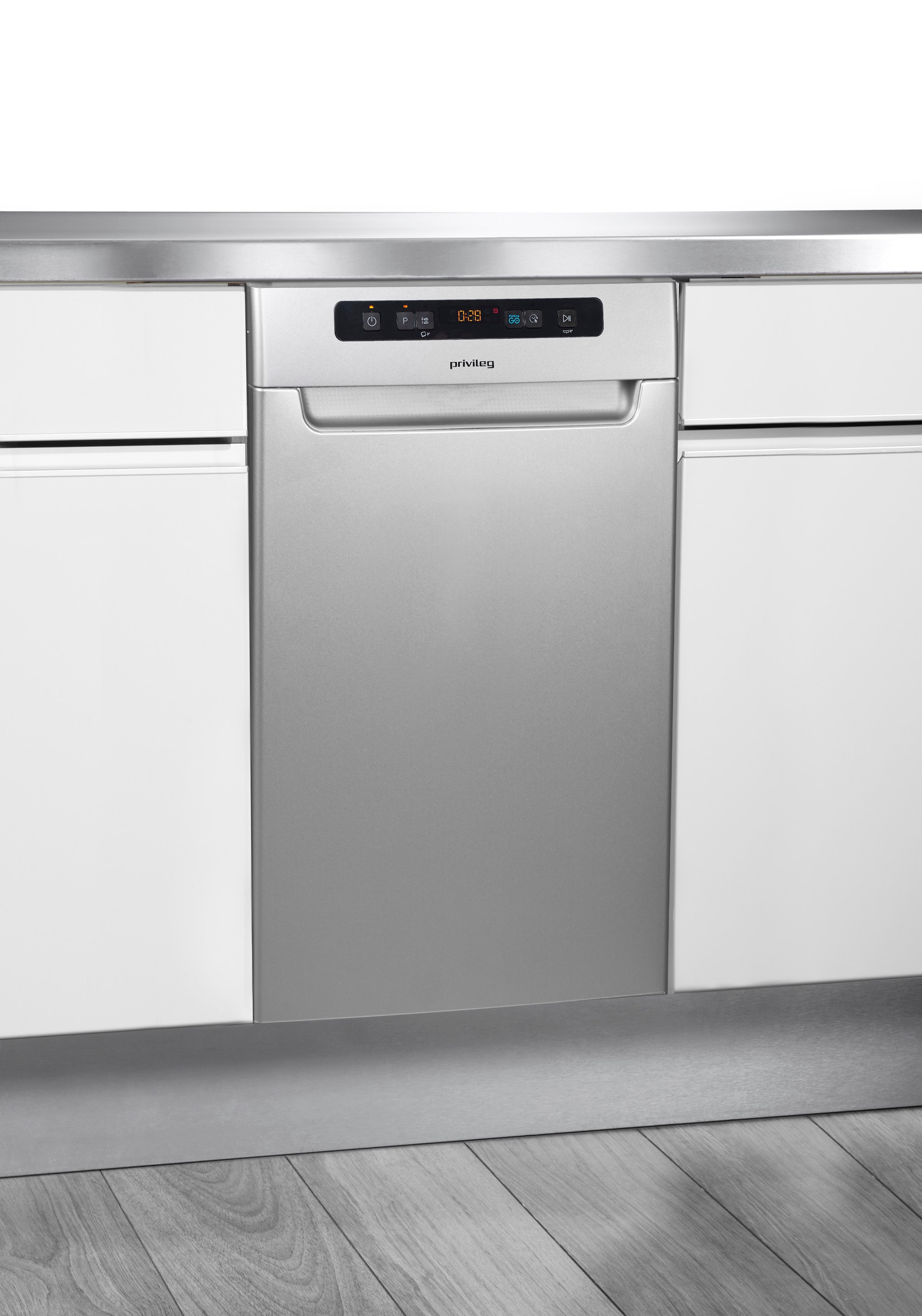 Privileg Unterbaugeschirrspüler »PV2UC10BS7A0S«, 10 Maßgedecke, Auto Door - automatisches Türöffnungssystem (abschaltbar)