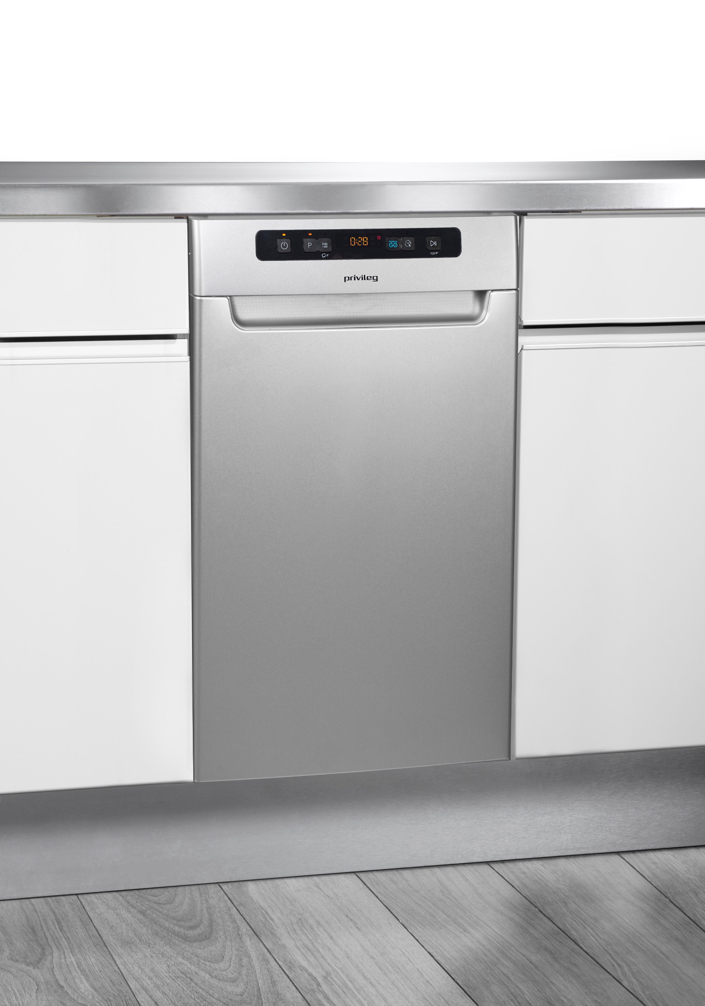 Privileg Unterbaugeschirrspüler "PV2UC10BS7A0S" 10 Maßgedecke Rapid 30 – Schnelles und effizientes Spülprogramm in nur 30 Minuten