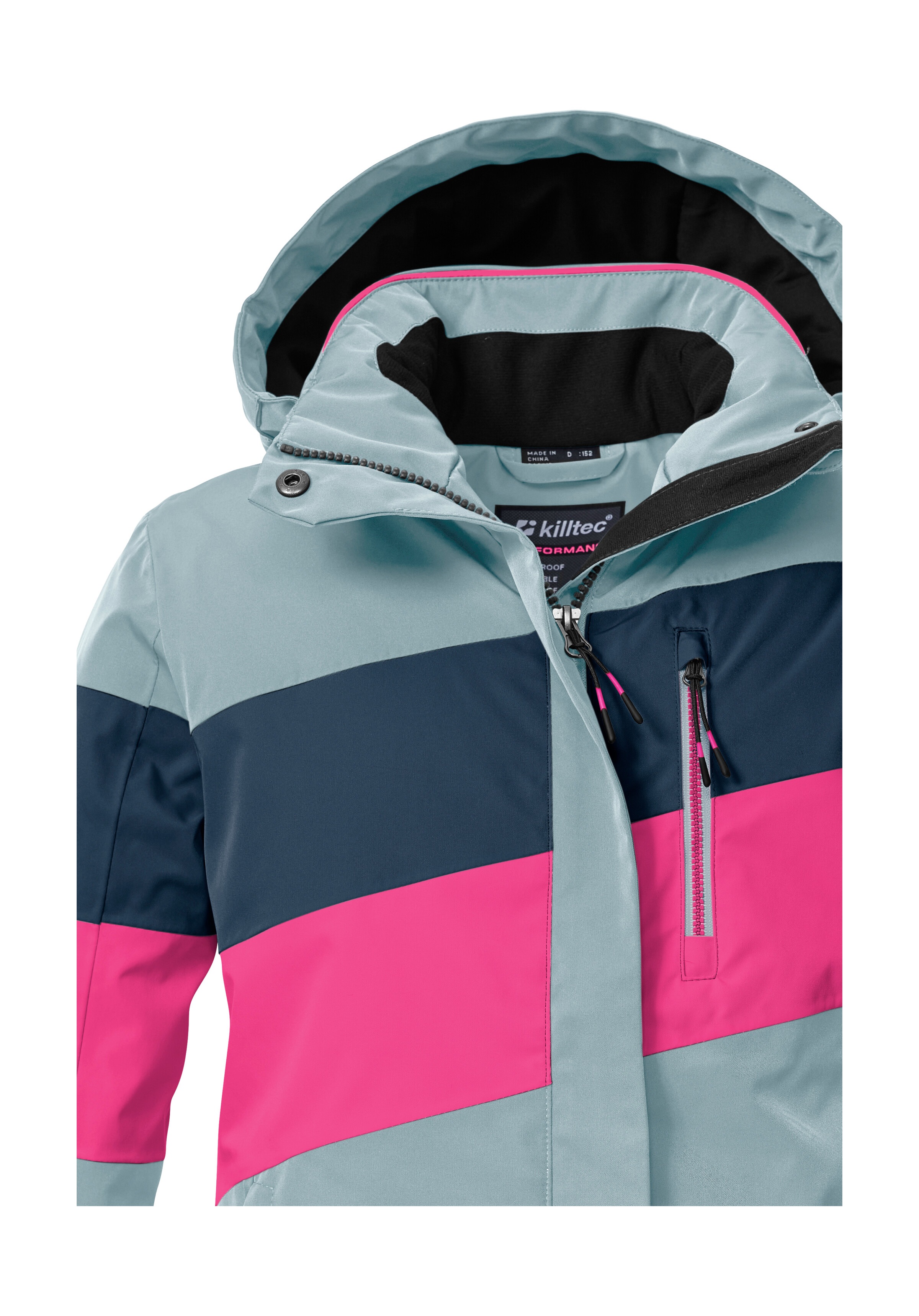Thumbnail - Killtec Skijacke "KSW 197 GRLS SKI JCKT" Wasserdicht, atmungsaktiv, verstellbare Kapuze, viele Taschen