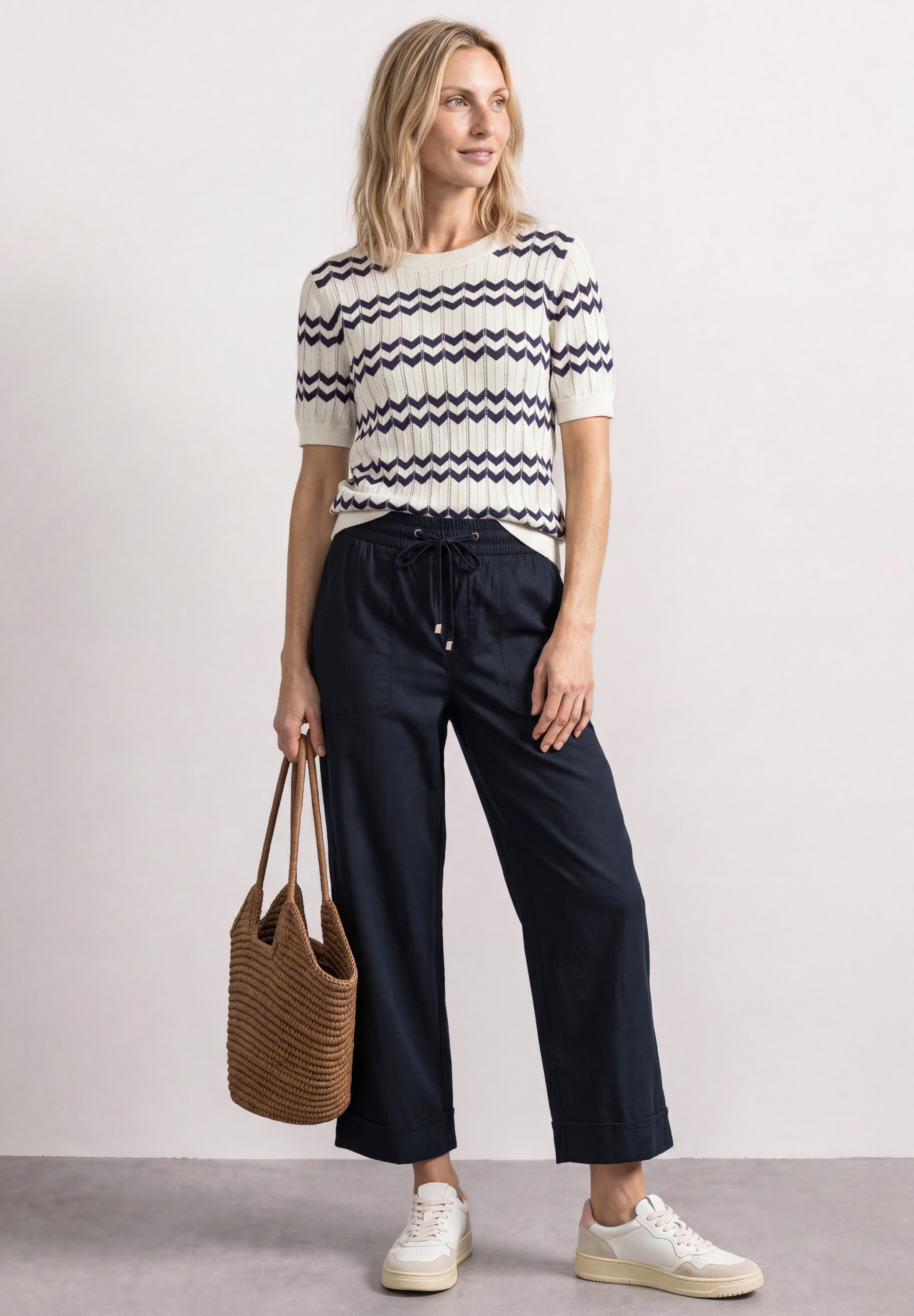 STREET ONE Stoffhose  High Waist