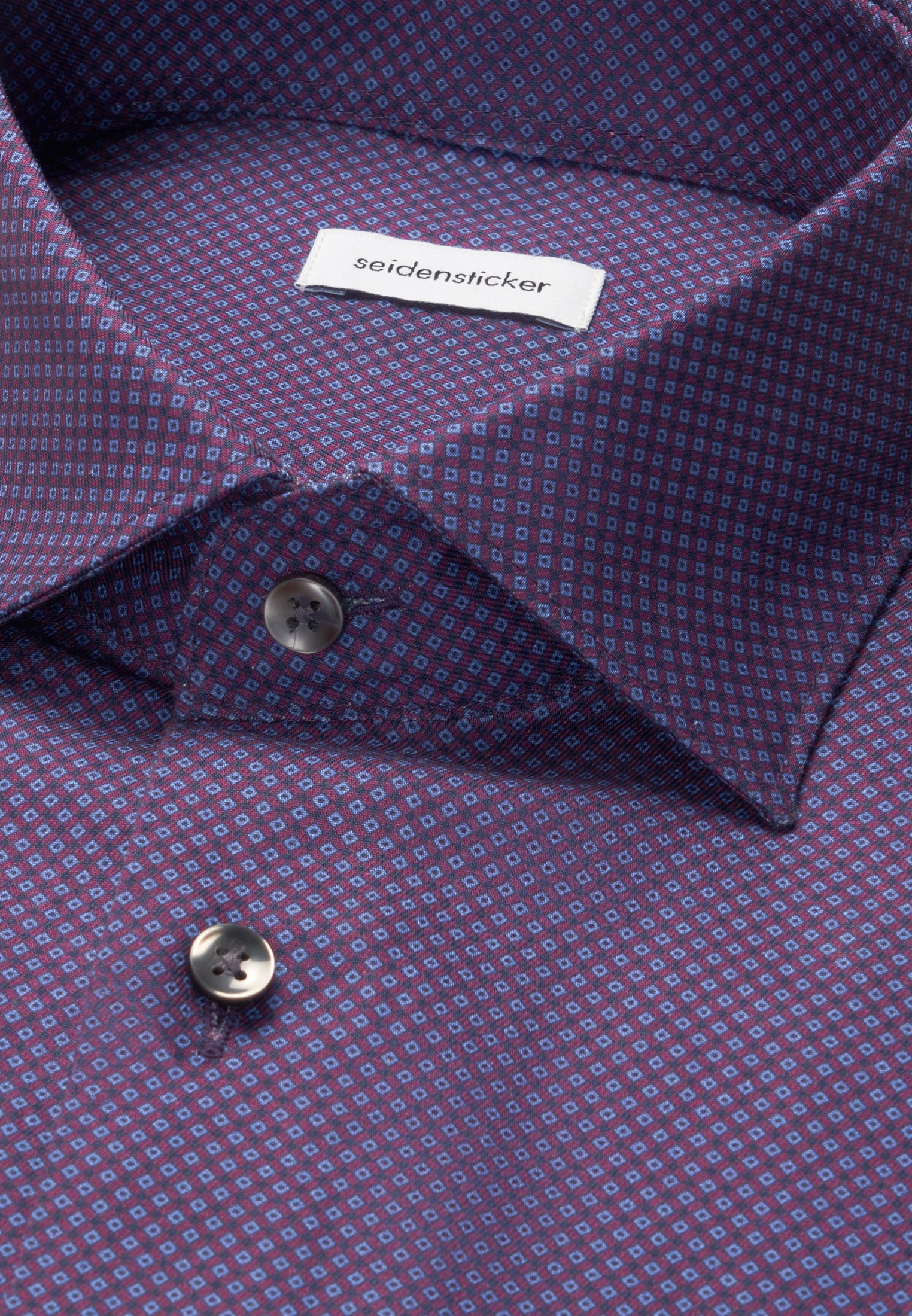 seidensticker Businesshemd »Schwarze Rose« Comfort 1/1 Kentkragen Druck
