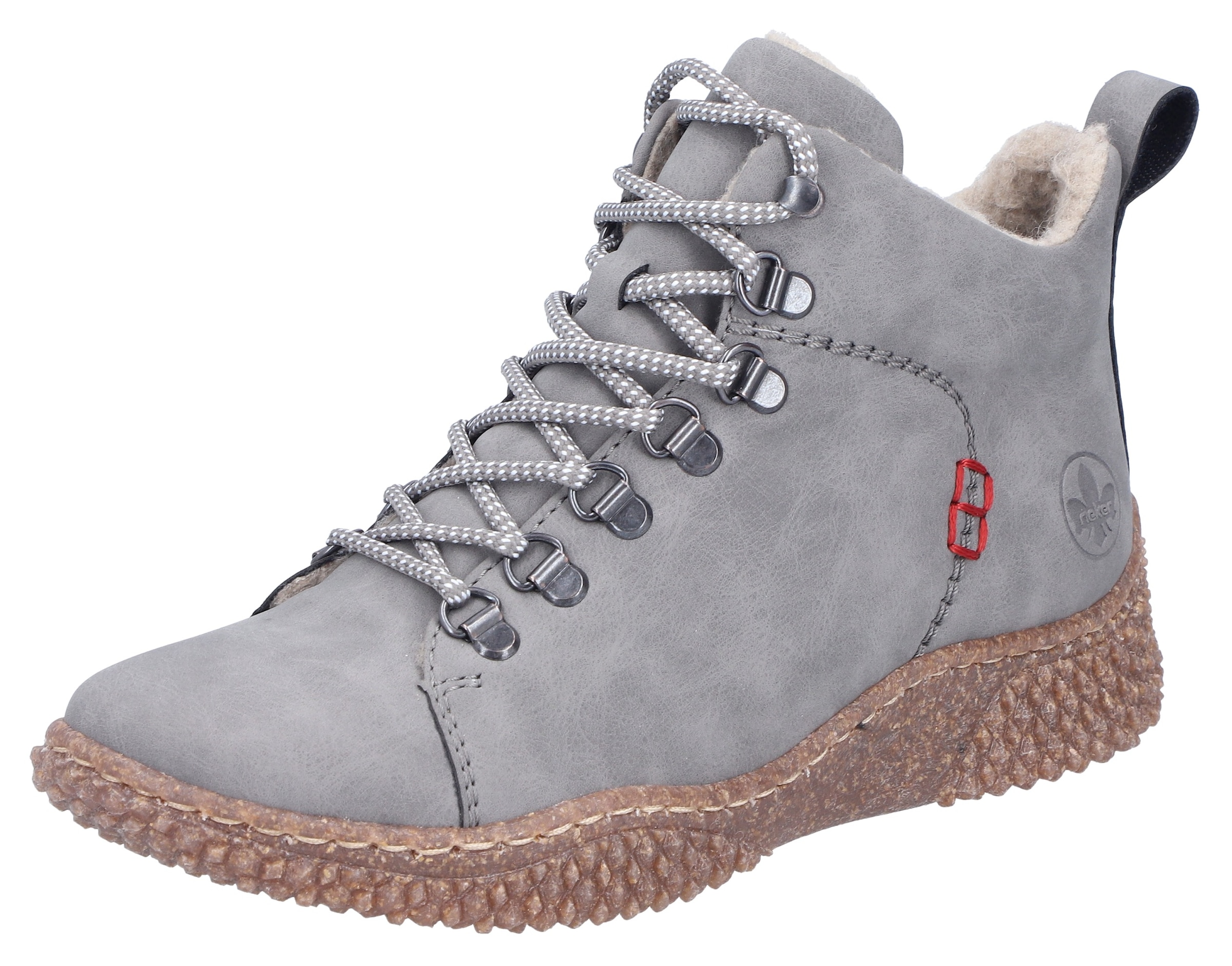 Rieker Winterboots, Schnürboots, Stiefelette, Profilsohle, mit Anziehlasche günstig online kaufen