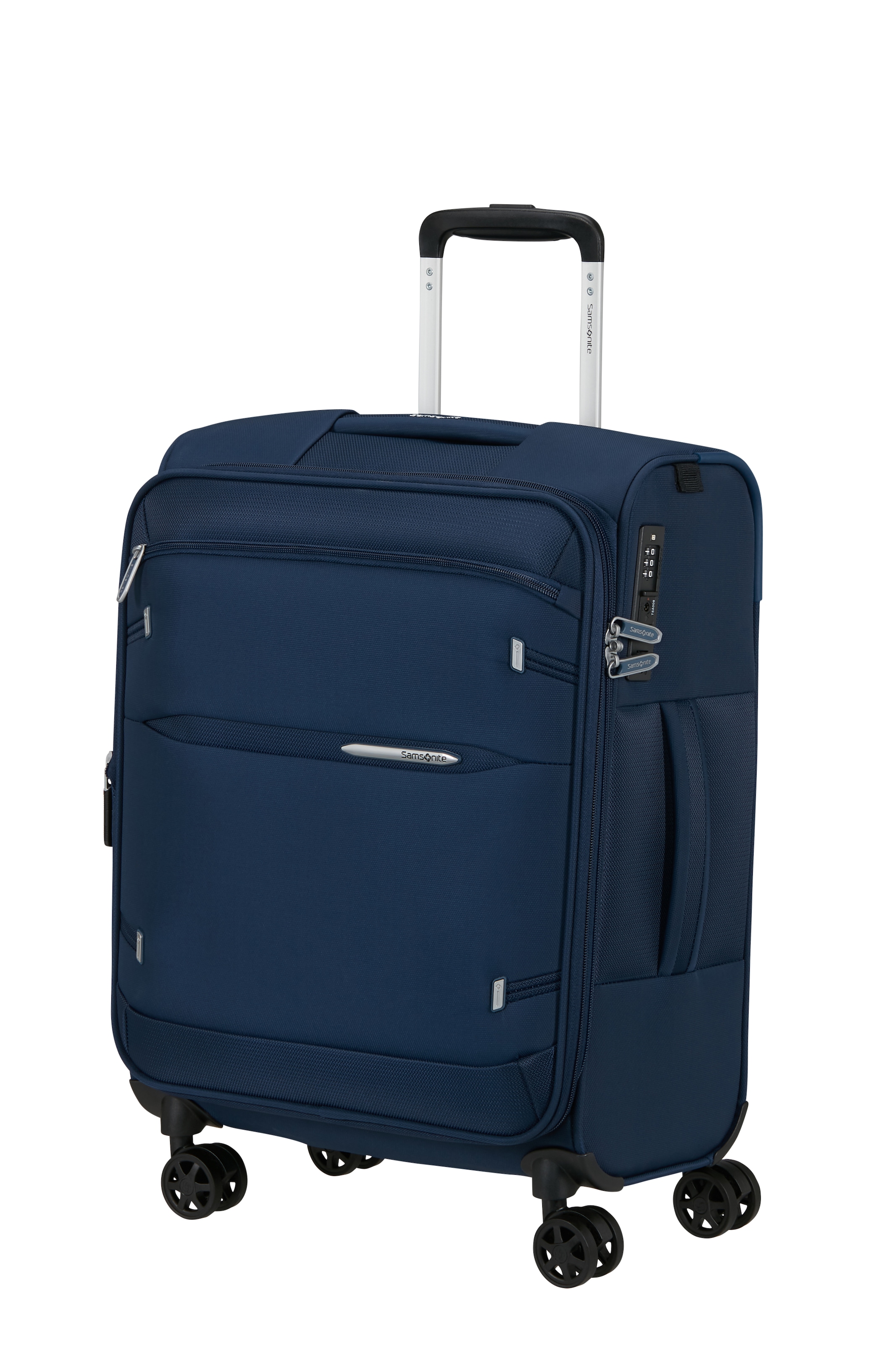 SAMSONITE Weichgepäck-Trolley "GOTWIST", blau, Polyester, Koffer, mit Teleskopgriff und mehreren Tragegriffen, innen aus Polyester