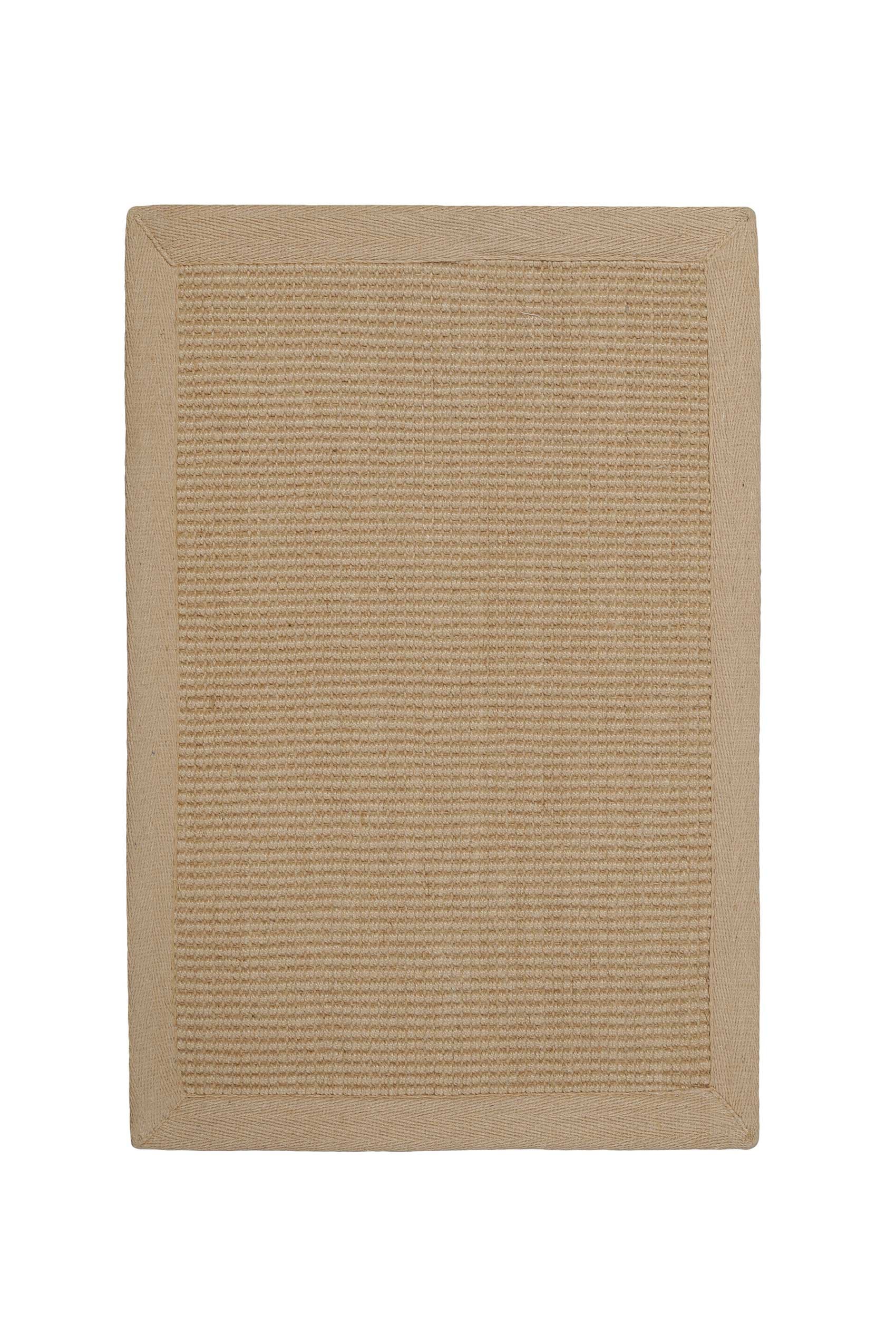 Wecon home Teppich "Hugo one, Juteteppich, auch als Läufer" rechteckig 8 mm Höhe Naturfaser, 100% Jute, Sisal-Optik, modern, pflegeleicht, Wohnzimmer