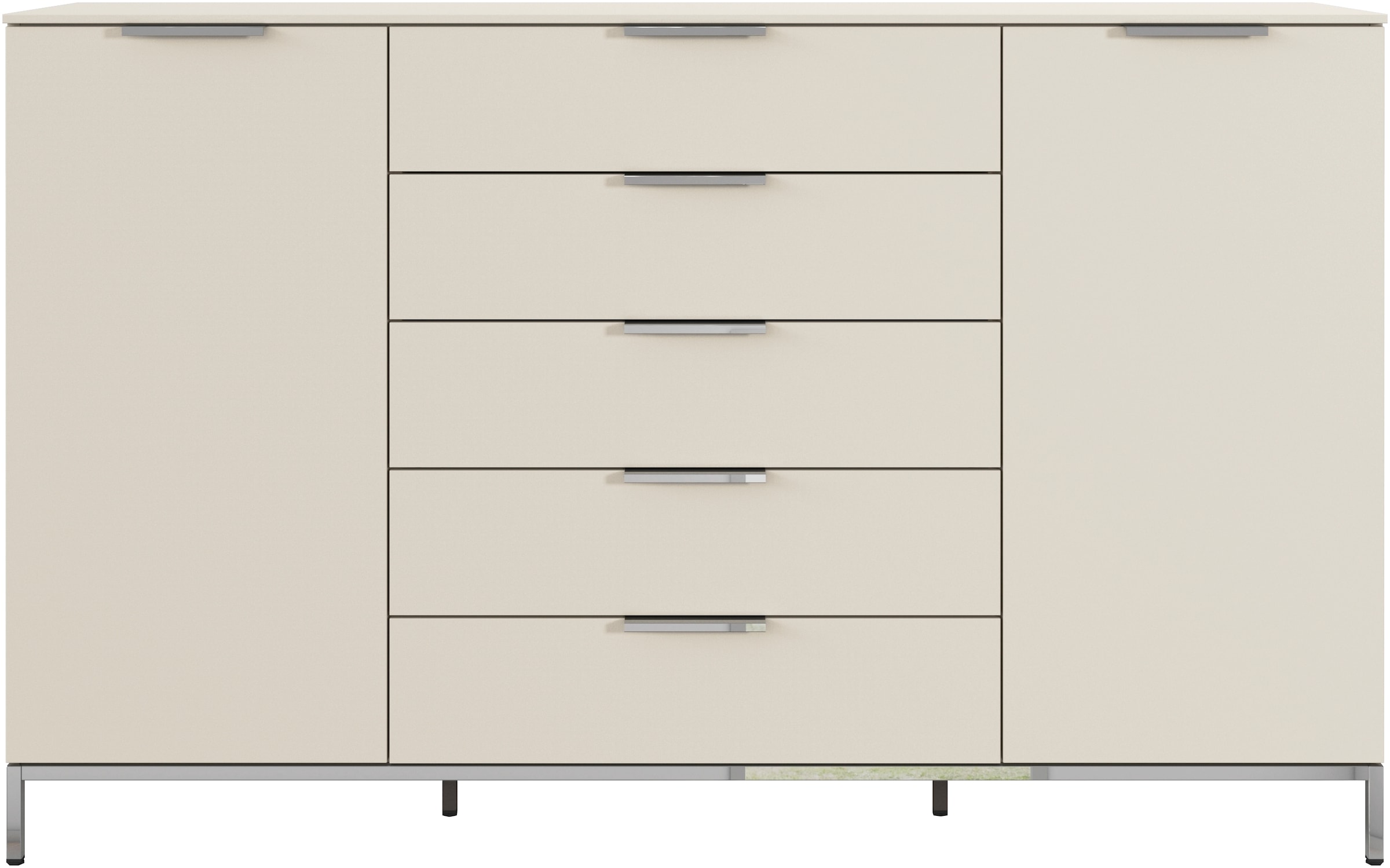 rauch Kombikommode »Kommode Türkommode Sideboard Kombikommode FLIPP«, (Breite 160/180 cm mit 4 Einlegeböden), 2-türig mit 5 Schubladen und Soft-Close-Funktion in zwei Breiten