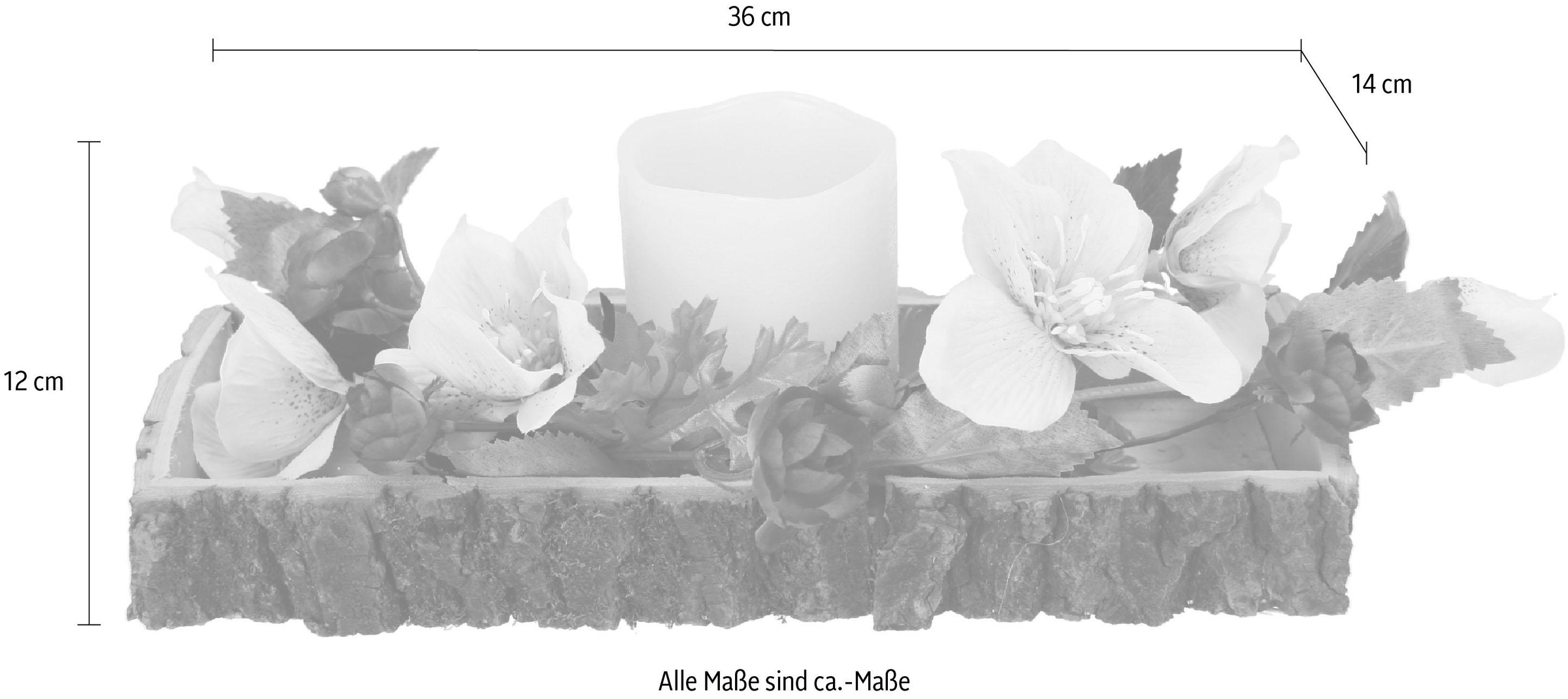 I.GE.A. Dekoobjekt, LED-Kerze/Christrose kaufen | BAUR | Deko-Objekte