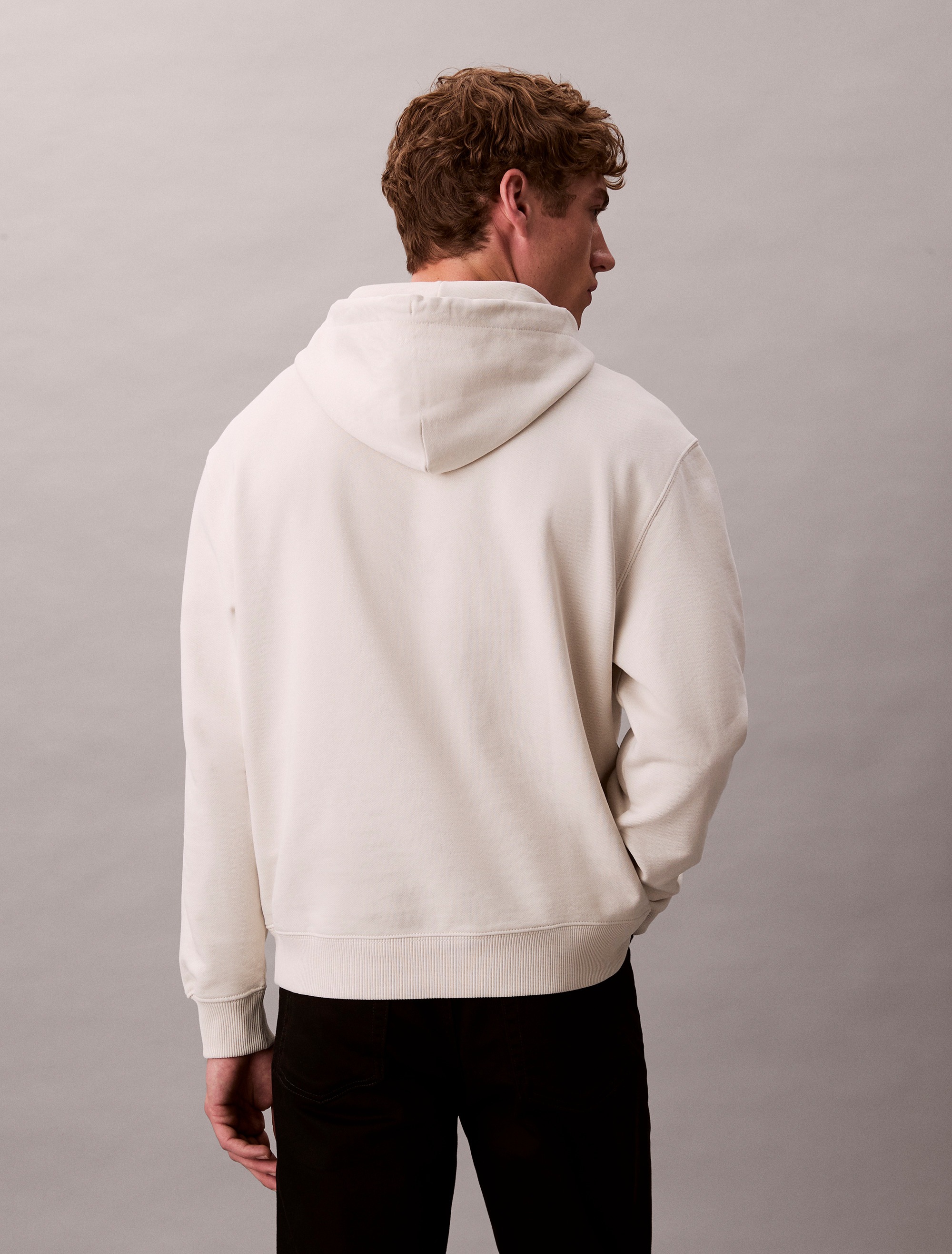 Calvin Klein Jeans Sweatshirt "LS EU 350TERRY MICRO MONOLOGO HO", Kapuze, r günstig online kaufen