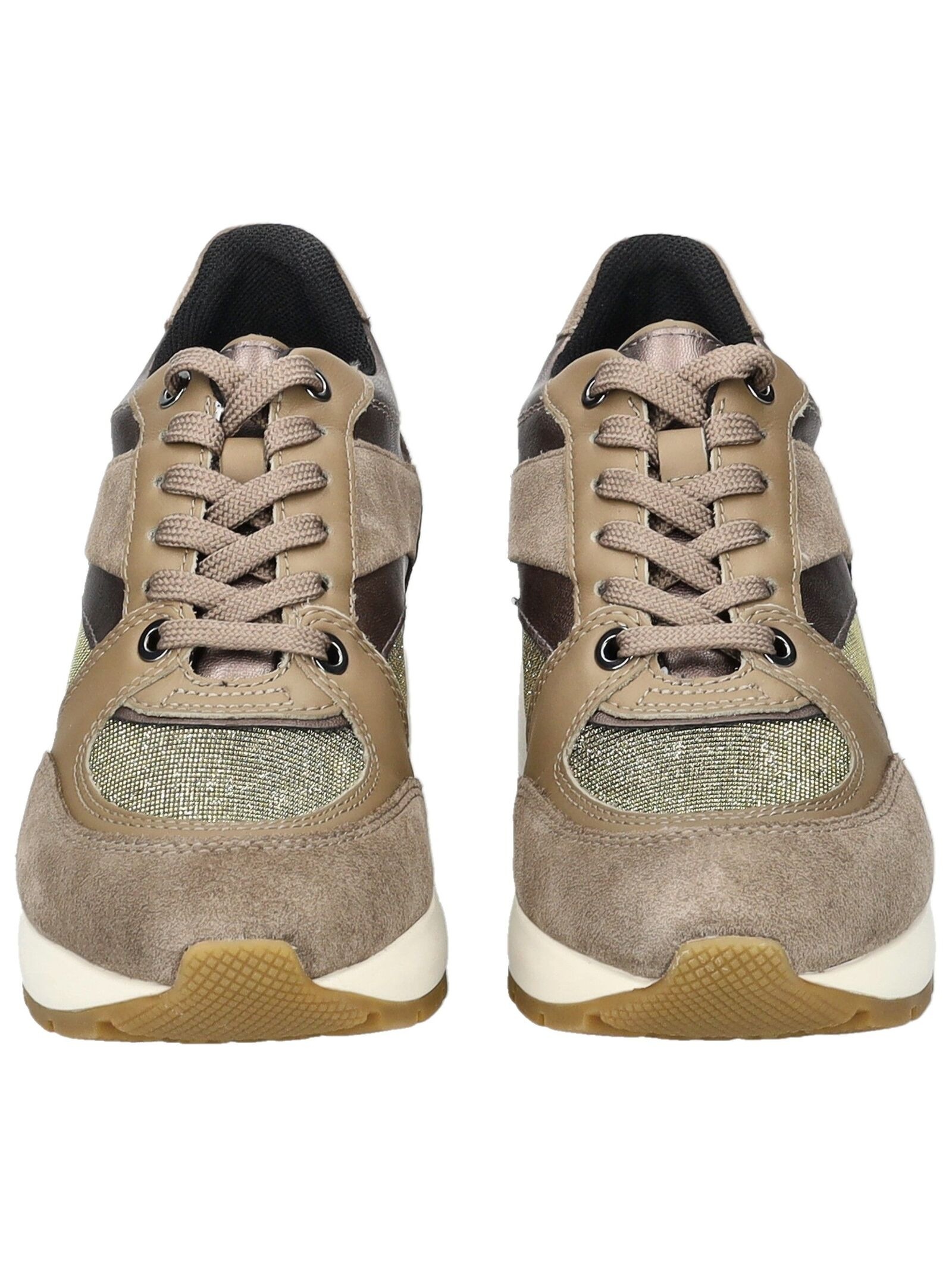 Geox Women's Leather Sneaker Taupe 40 2