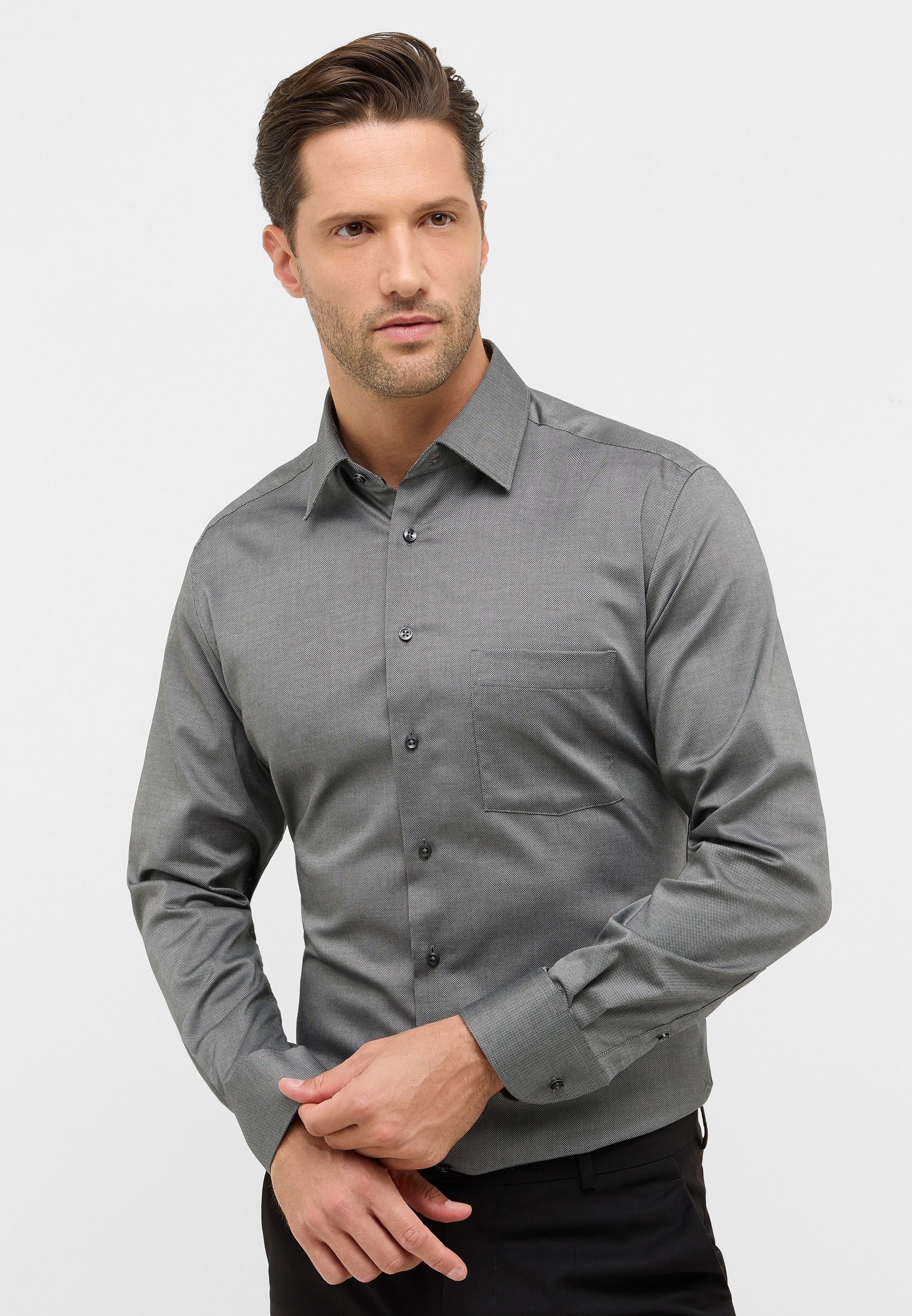 Eterna Langarmhemd "MODERN FIT" NON IRON (bügelfrei) günstig online kaufen