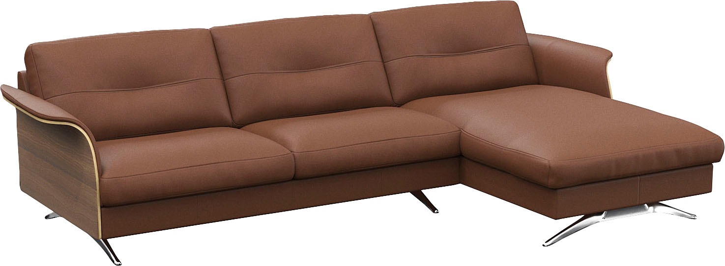 FLEXLUX Ecksofa »Glow, super bequem durch hochwertigem Sitzaufbau mit Federkern, L-Form«, Modernes skandinavisches Design
