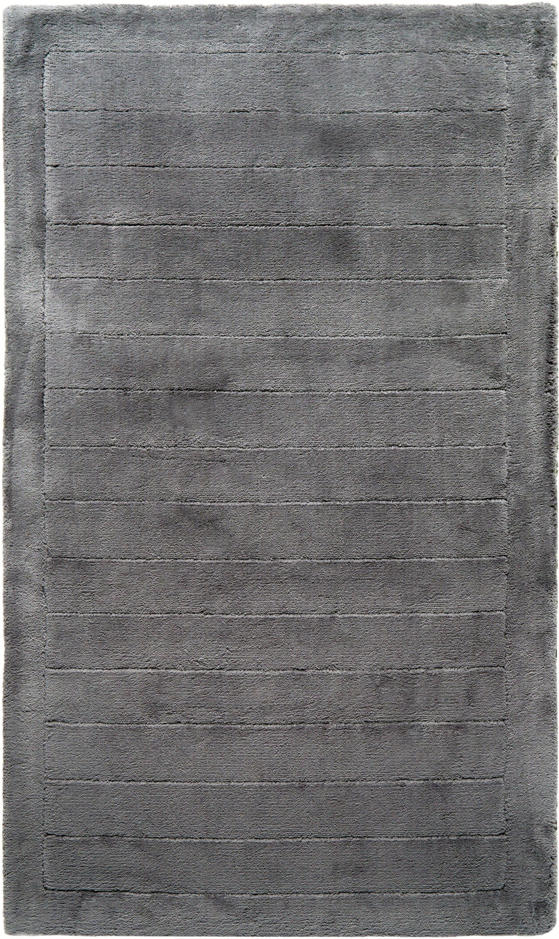 Badematte EGERIA, H:10mm, grau, Baumwolle, Badematten, "Line"