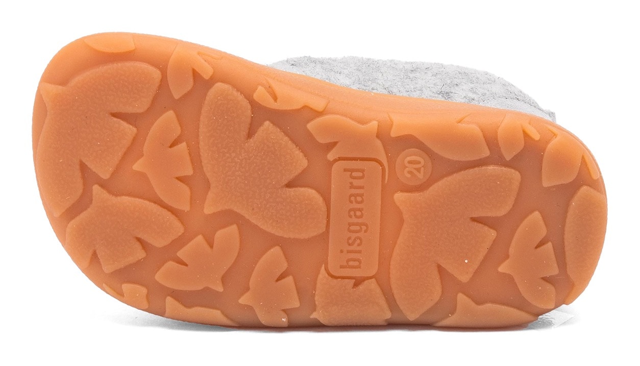 Bisgaard Barfußschuh »barefoot basic«, Hausschuh mit Klettverschluss, Größenschablone zum Download