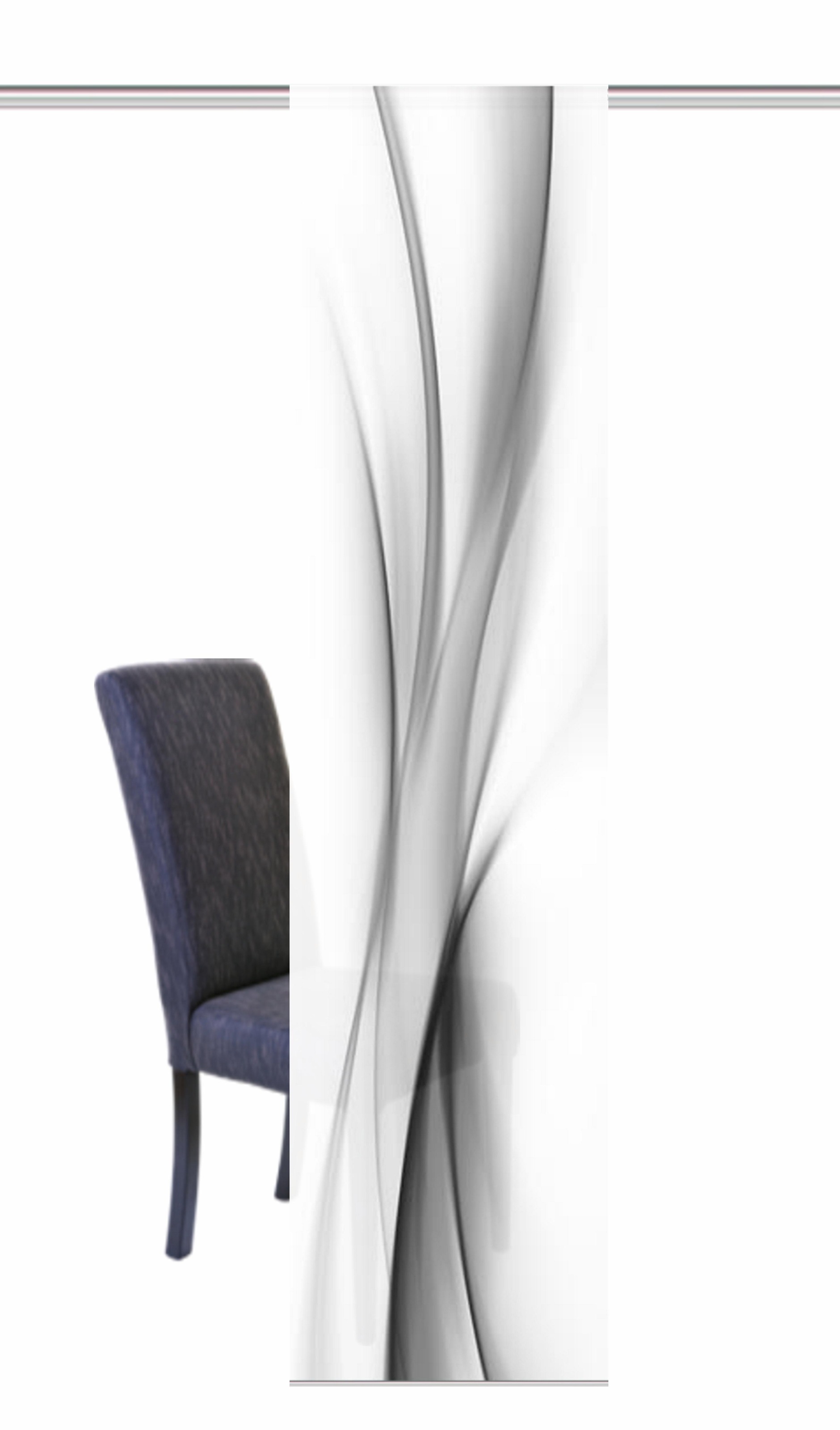 HOME WOHNIDEEN Schiebegardine "ROCHELLE" Klettband 1 Stk. tlg. HxB: 245x60, günstig online kaufen