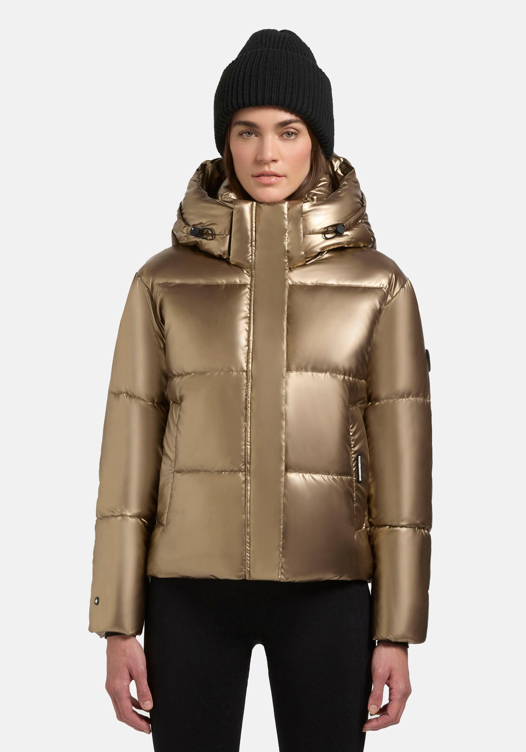 khujo Steppjacke "Devina Shiny-YM" mitKapuze Glänzende kurze Winterjacke fü günstig online kaufen