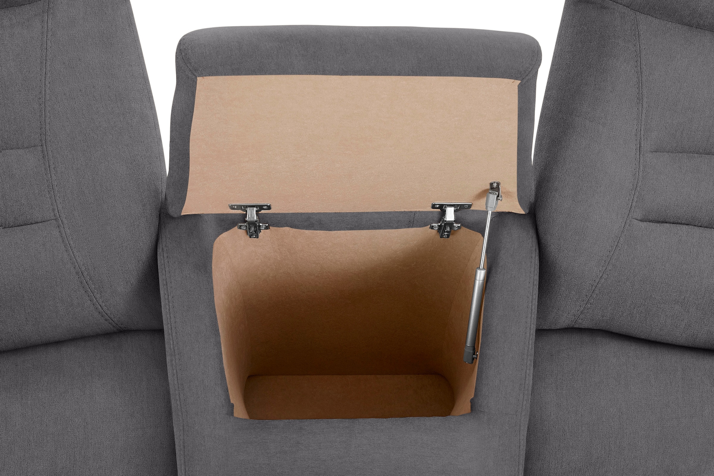 exxpo - sofa fashion 3-Sitzer »Ascoli, Kinosofa mit hohem Sitzkomfort, bequeme Armlehnen«, inkl. Relaxfunktion, Ablage und Staufach, hohe Rückenlehne