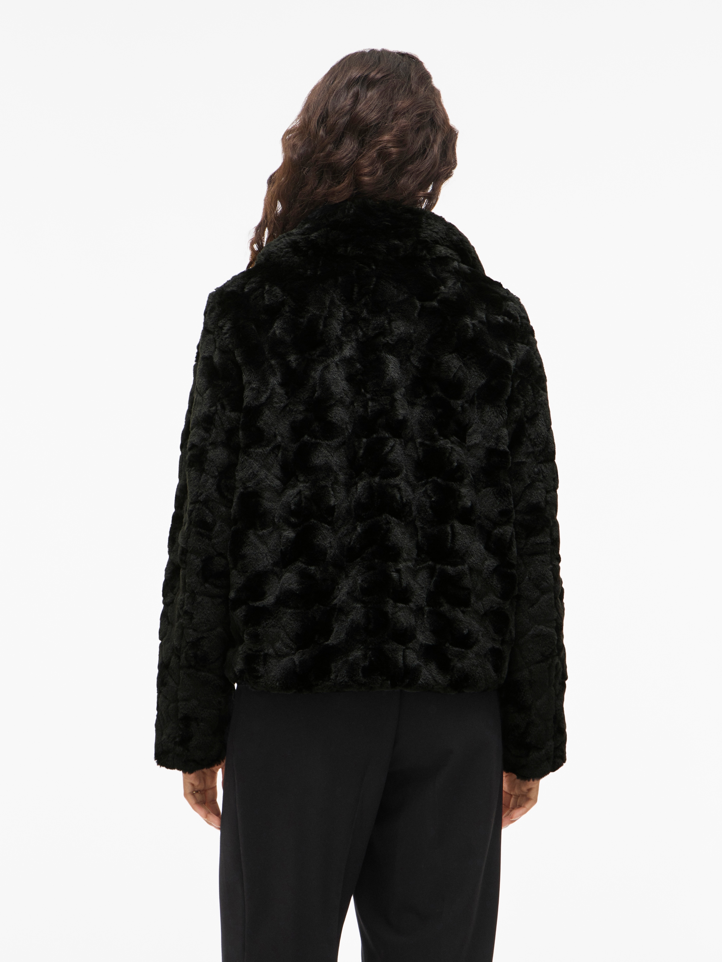 Vila Fellimitatjacke »VIDORTE L/S JACKET/PB« ohne Kapuze