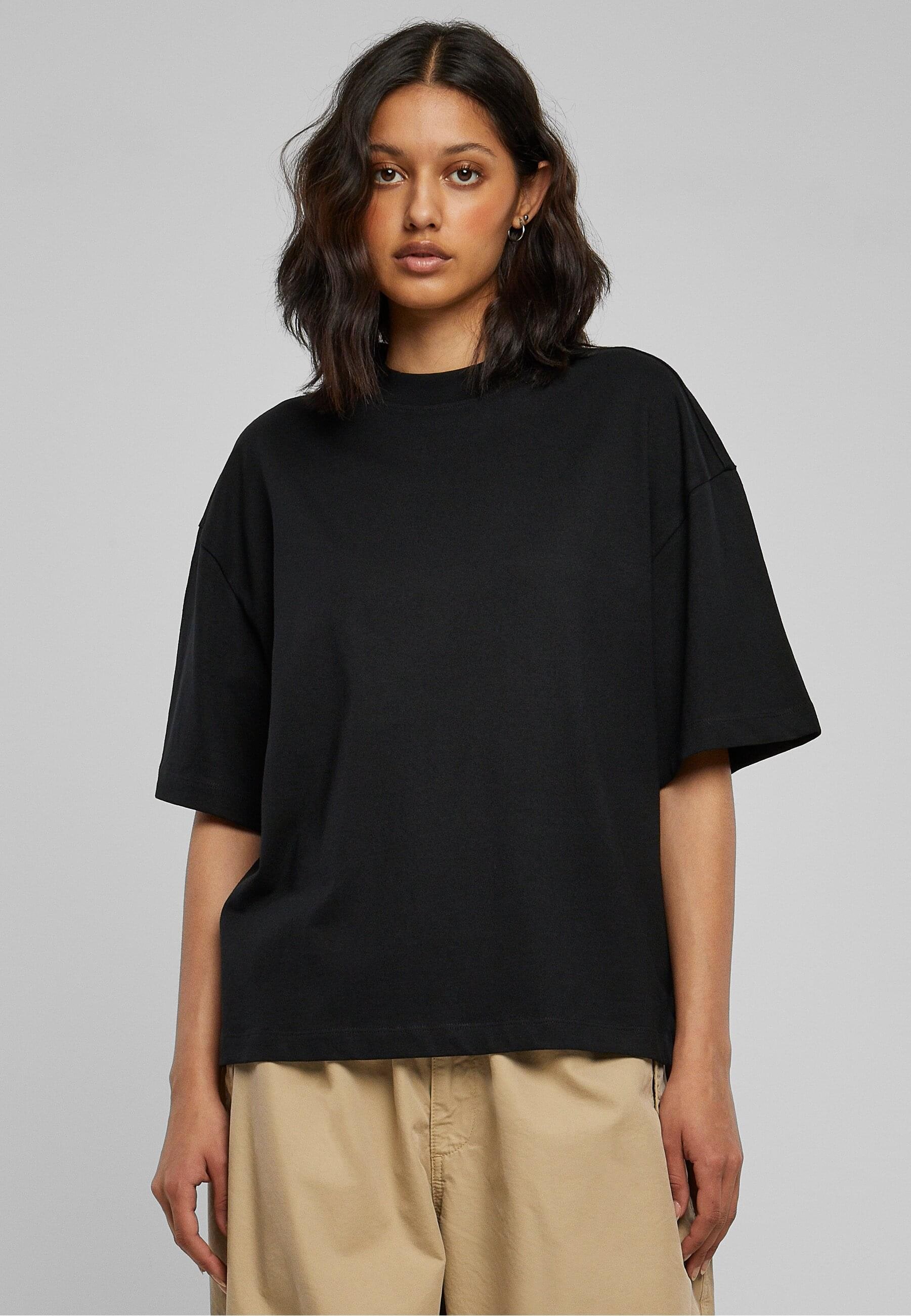 URBAN CLASSICS T-Shirt »Damen Ladies Organic Heavy Slit Tee«, (1 tlg.)  online bestellen | BAUR | T-Shirts