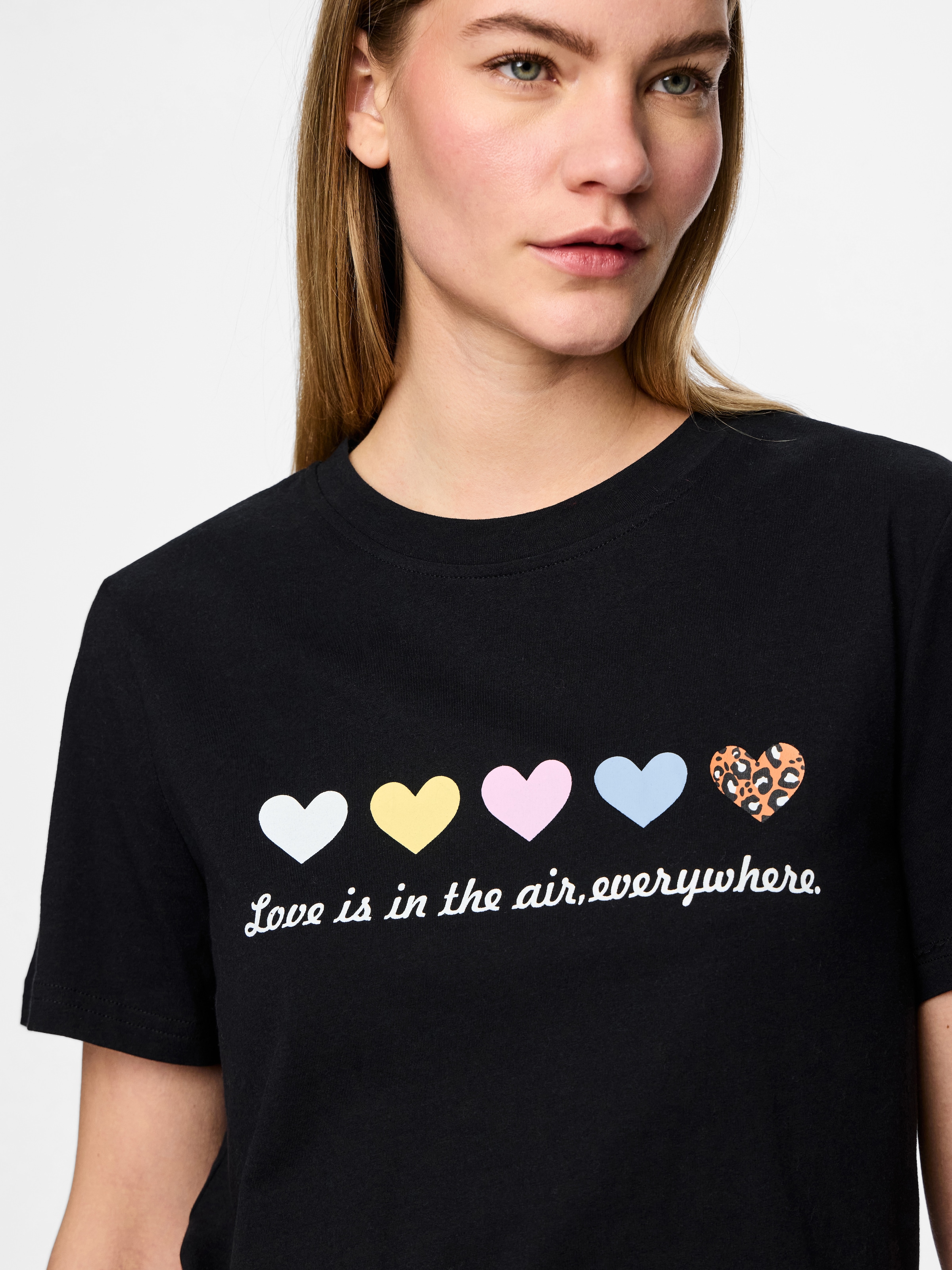 pieces Kurzarmshirt »PCMARIA SS O-NECK TEE BC MM JRS«