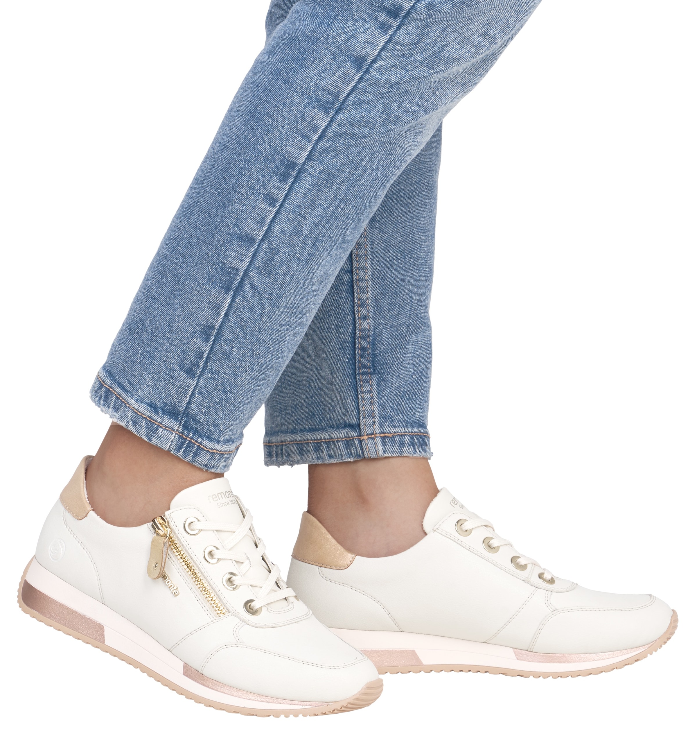 Remonte Keilsneaker, Freizeitschuh, Halbschuh, Schnürschuh in schmaler Form