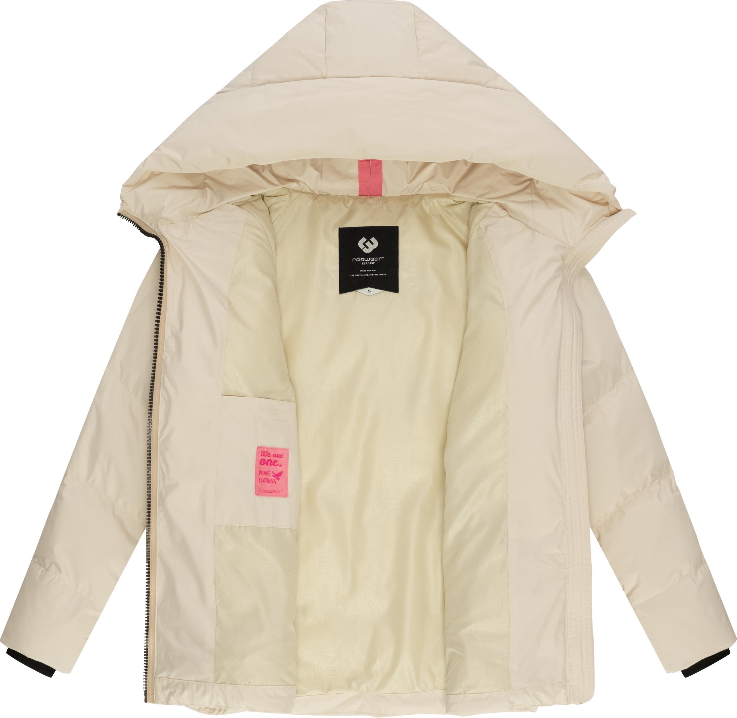 Ragwear Steppjacke »Cessi«, mit Kapuze, Wasserdichte Damen Winterjacke mit großer Kapuze