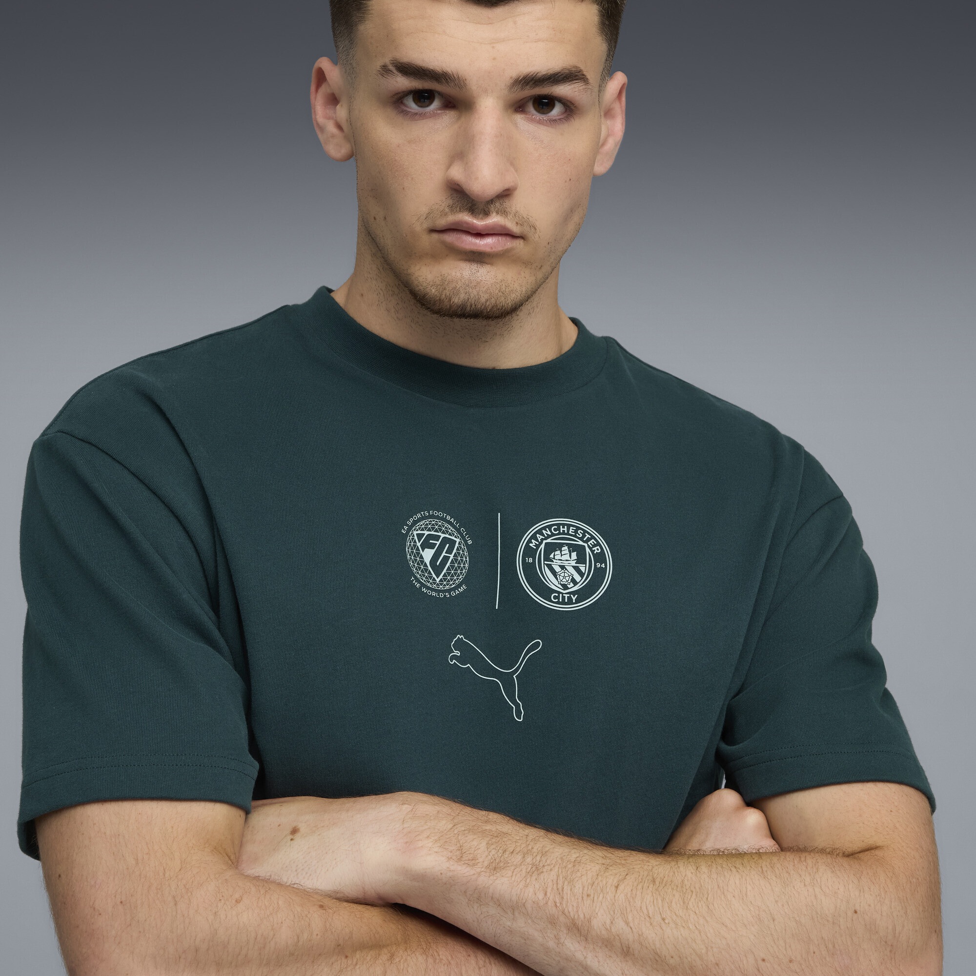 PUMA T-Shirt »Manchester City FtblStatement Cellerator T-Shirt Erwachsene«