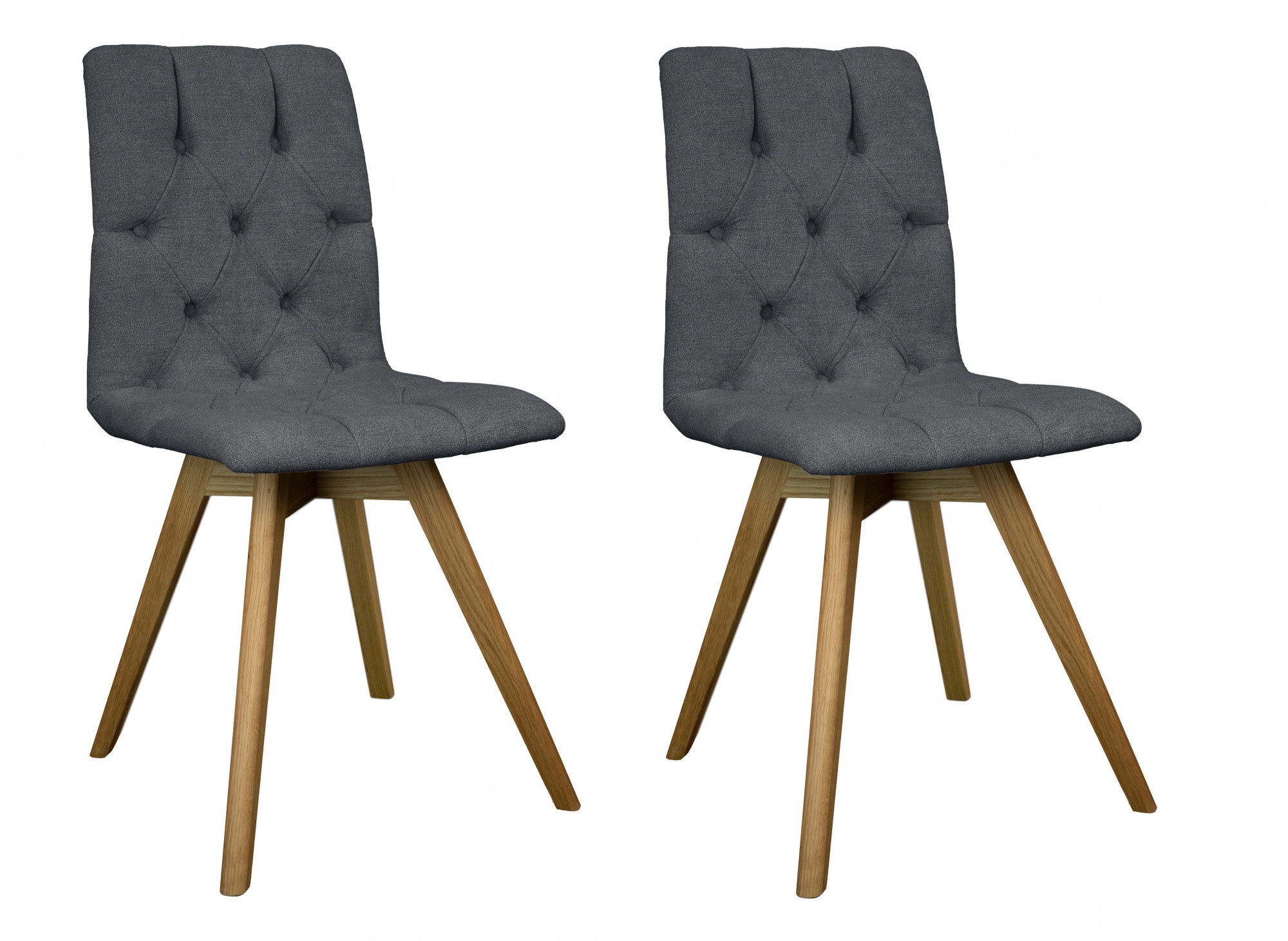 OTTO home Esszimmerstuhl "Rania" (Set) 2 Stk.Massivholzgestell, mit Knopfhe günstig online kaufen