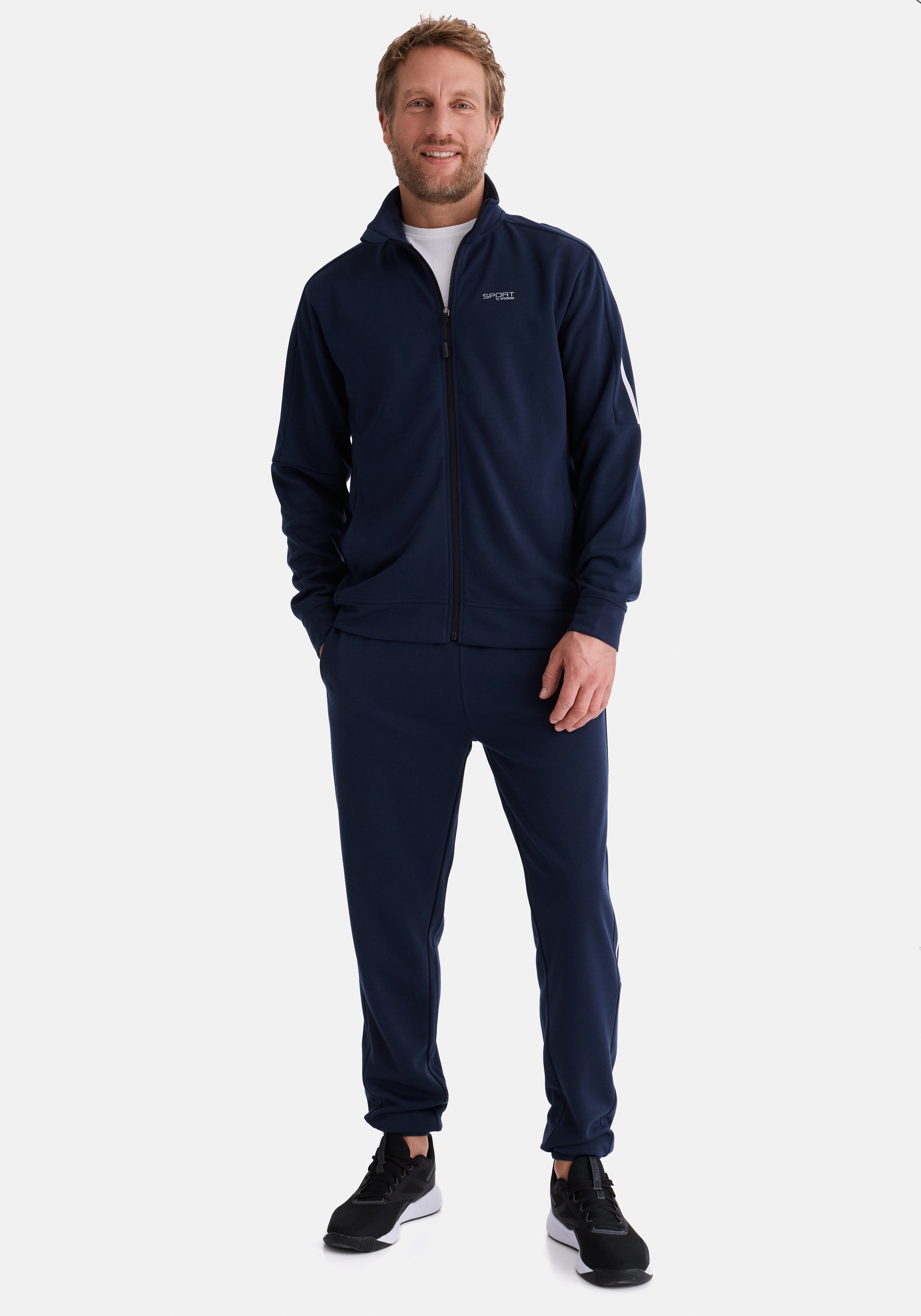 Stooker Men Sweatjacke »SIDNEY Sweatjacke Sportjacke« Sportjacke Stehkragen Regular Fit für Herren