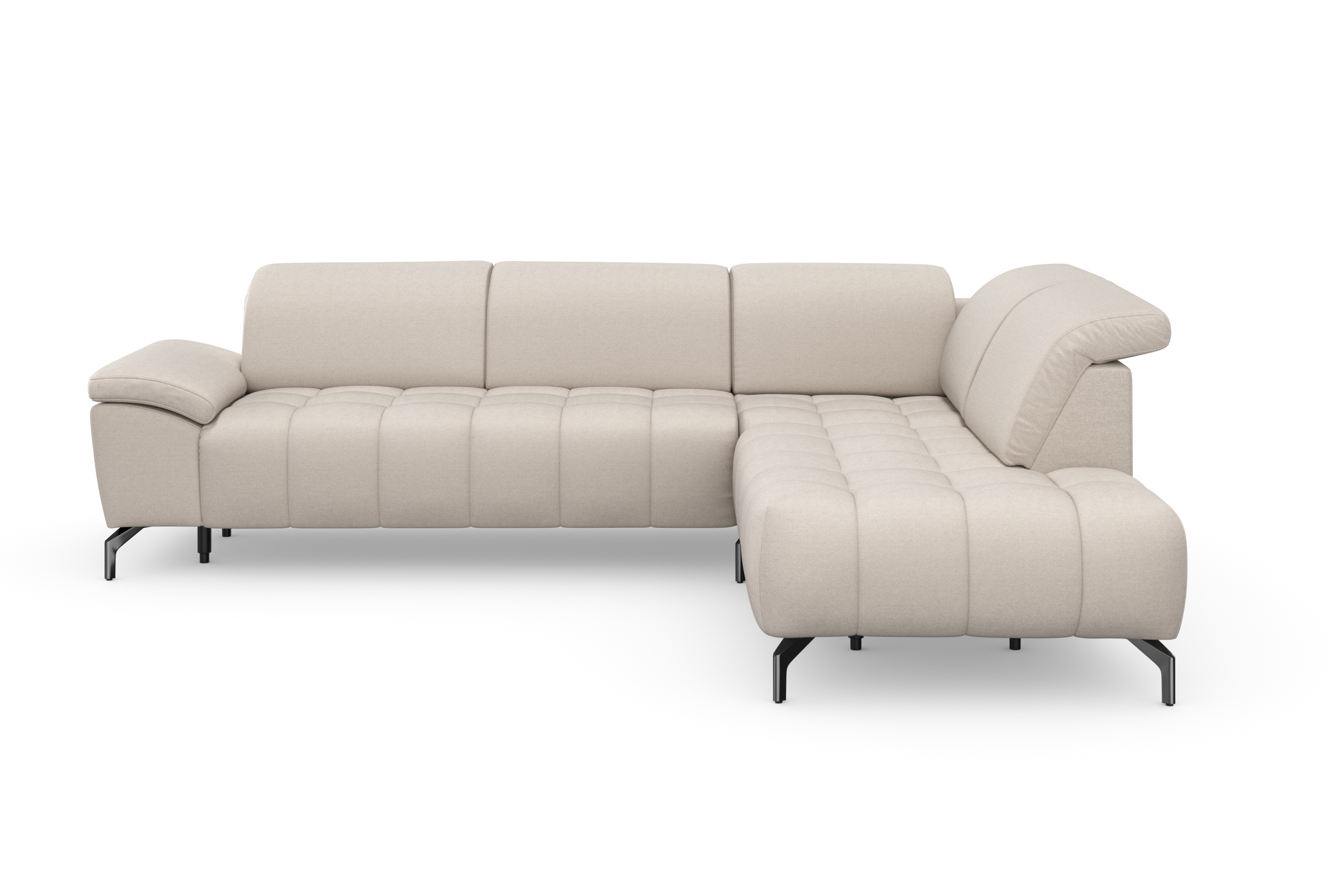 sit&more Ecksofa "Cool L-Form" wahlweise mit Kopfteilverstellung und Vorziehsitz motorisch