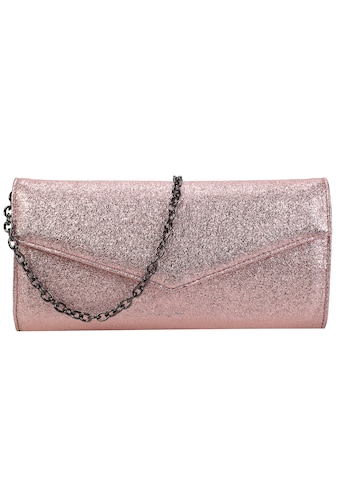 Clutch »Secco Glitter«, mit stylischem Ketten-Schulterriemen