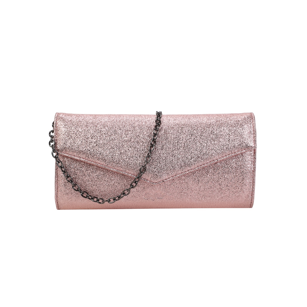 Buffalo Clutch »Secco Glitter«, mit stylischem Ketten-Schulterriemen