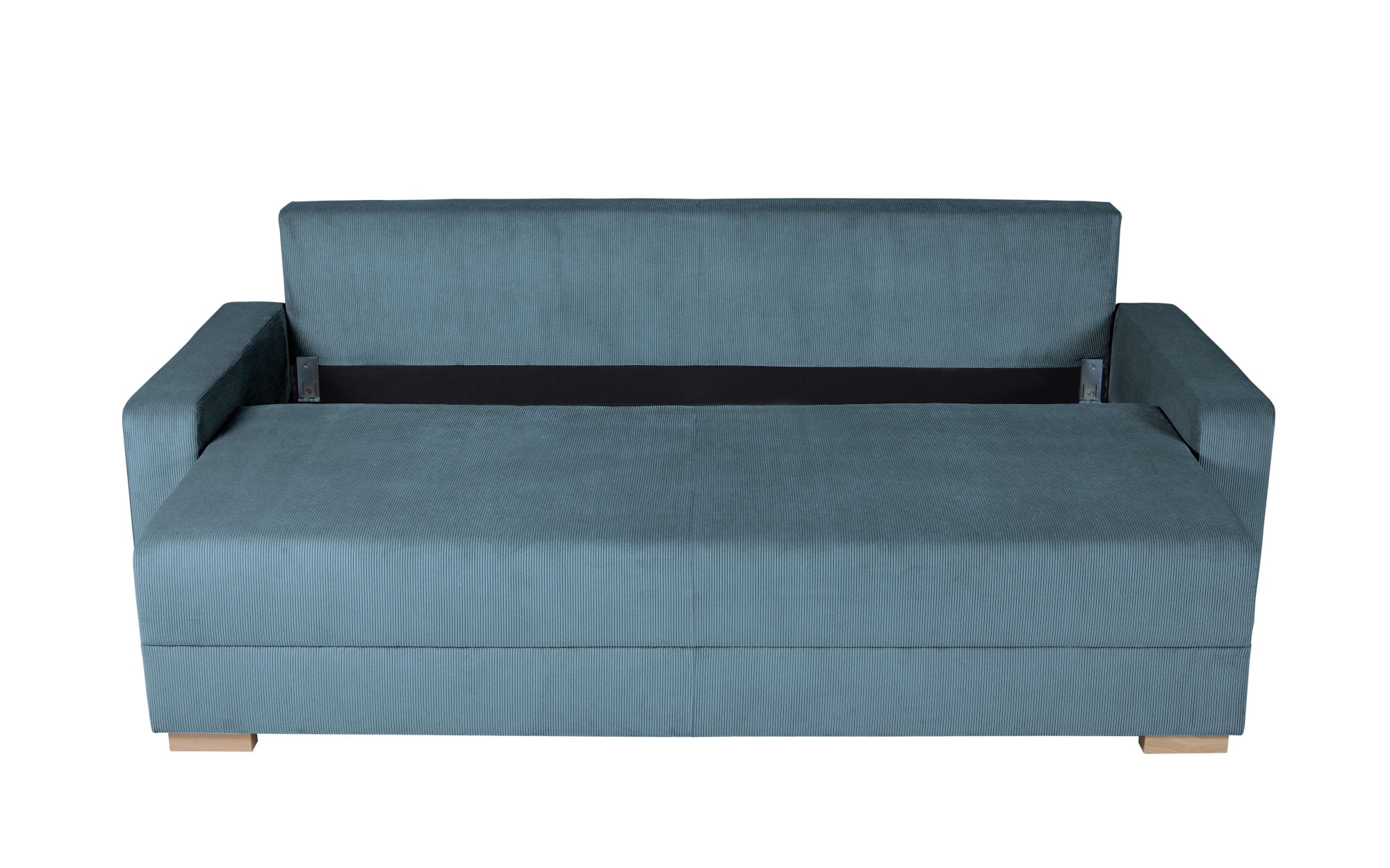 INOSIGN 3-Sitzer »SHERIDIAN Schlafsofa mit Bettkasten, in Feincord & Velvet«, mit Wellenunterfederung, moderne Bezüge, B/H/T 225/94/80