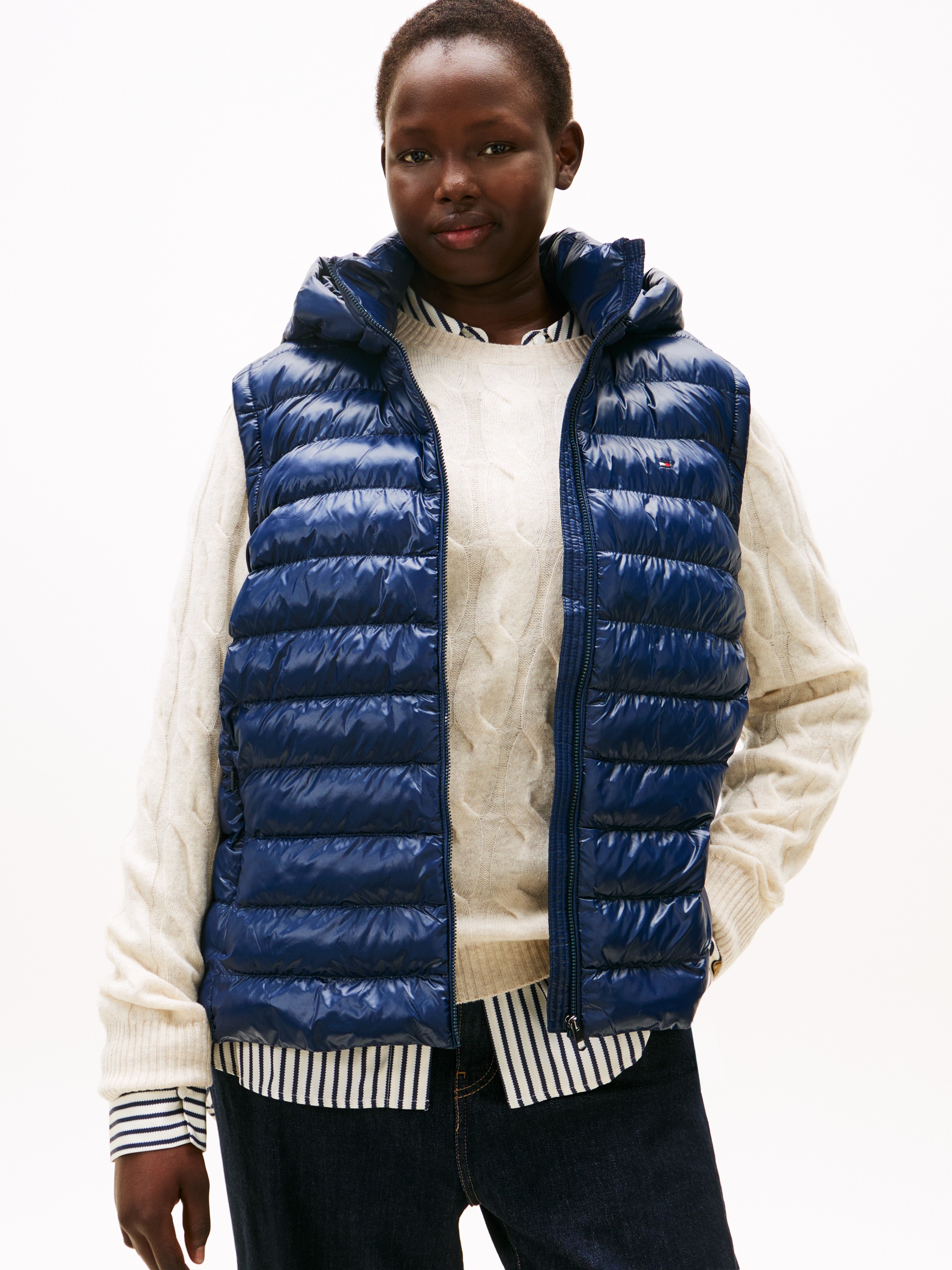 Tommy Hilfiger Curve Steppweste "CRV LW PADDED SLIM VEST", in großen Größen günstig online kaufen