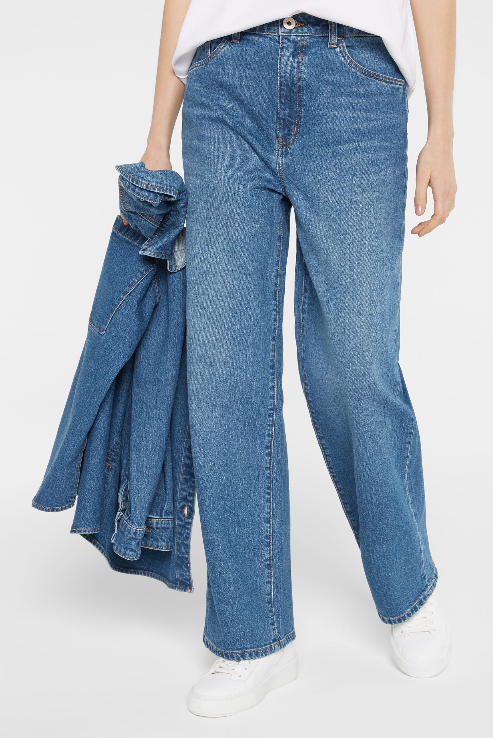 SENSES.THE LABEL Regular-fit-Jeans, mit hoher Leibhöhe
