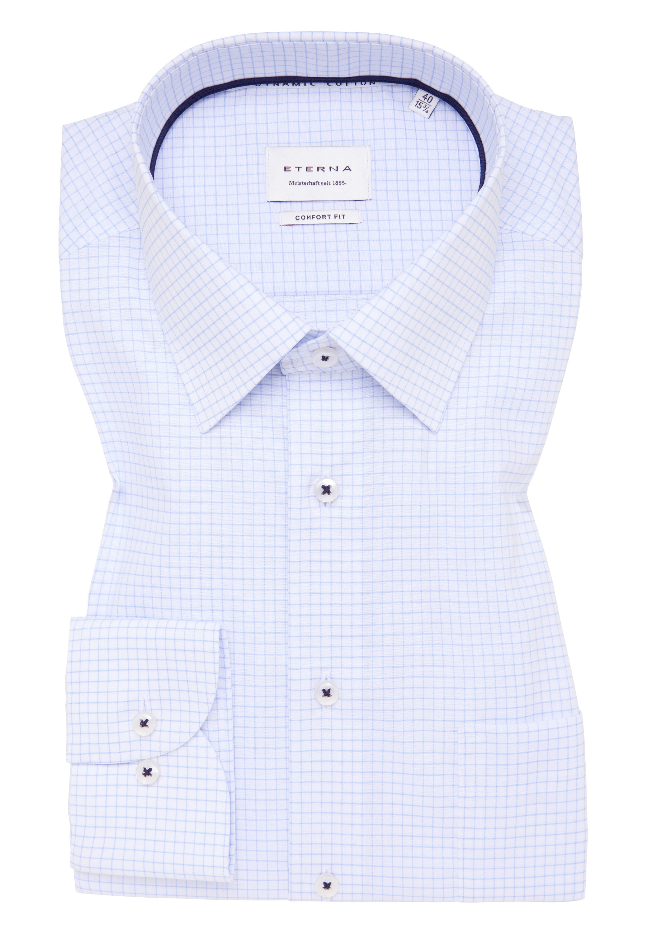 Eterna Langarmhemd »COMFORT FIT«, NON IRON (bügelfrei)
