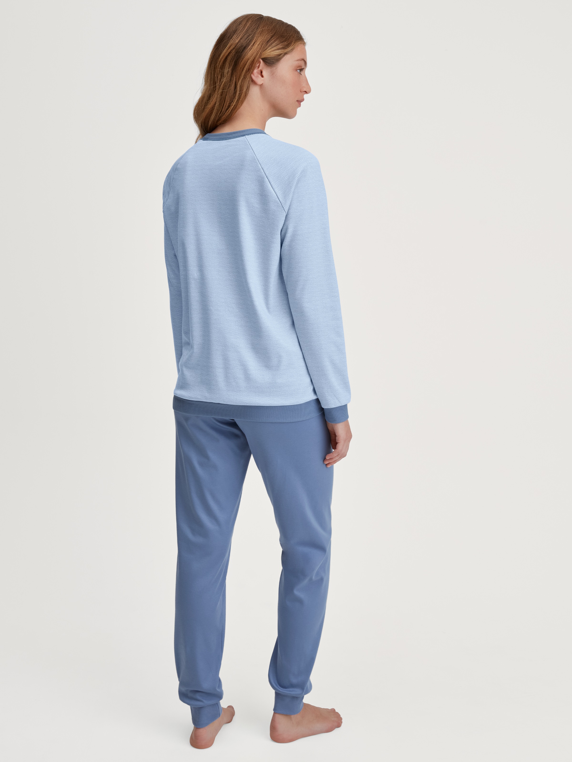 Thumbnail - CALIDA Schlafanzug "Midnight Love" 2 tlg. Langarm, Heavy-Interlock, Rundhals-Ausschnitt, wärmend