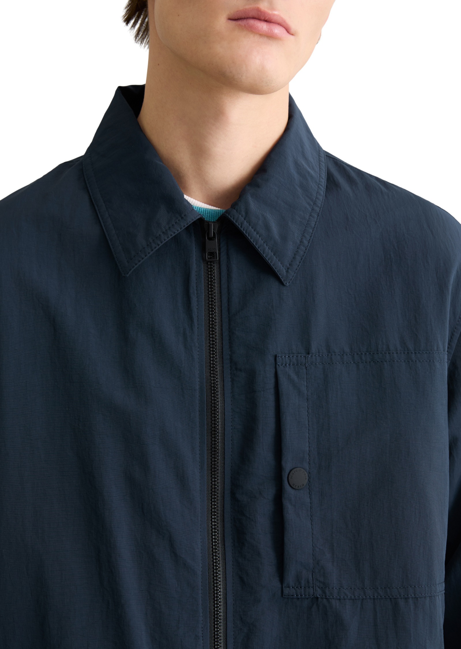 Marc O'Polo DENIM Outdoorjacke »aus wasserabweisendem Recycling-Material« ohne Kapuze