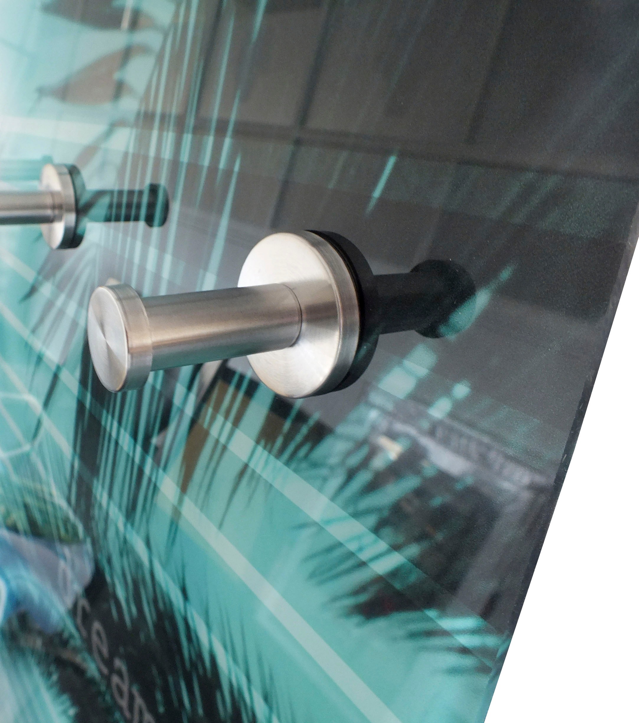 queence Garderobenleiste »Alaula«, Wand Garderobe, wischtechnik, Beton Optik, clean, platzsparend
