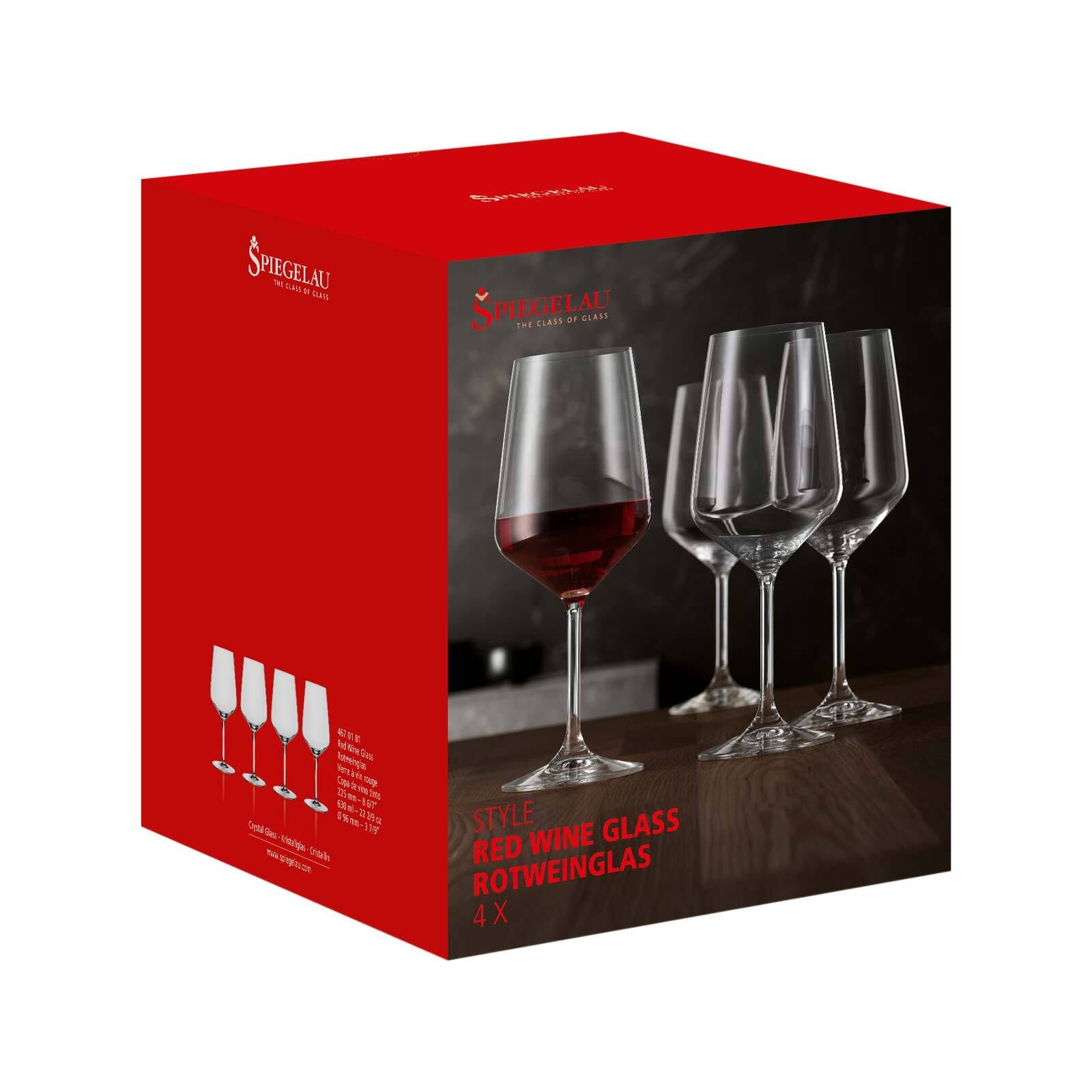 SPIEGELAU Rotweinglas »Rotweingläser Style 630 ml 4er Set transparent«